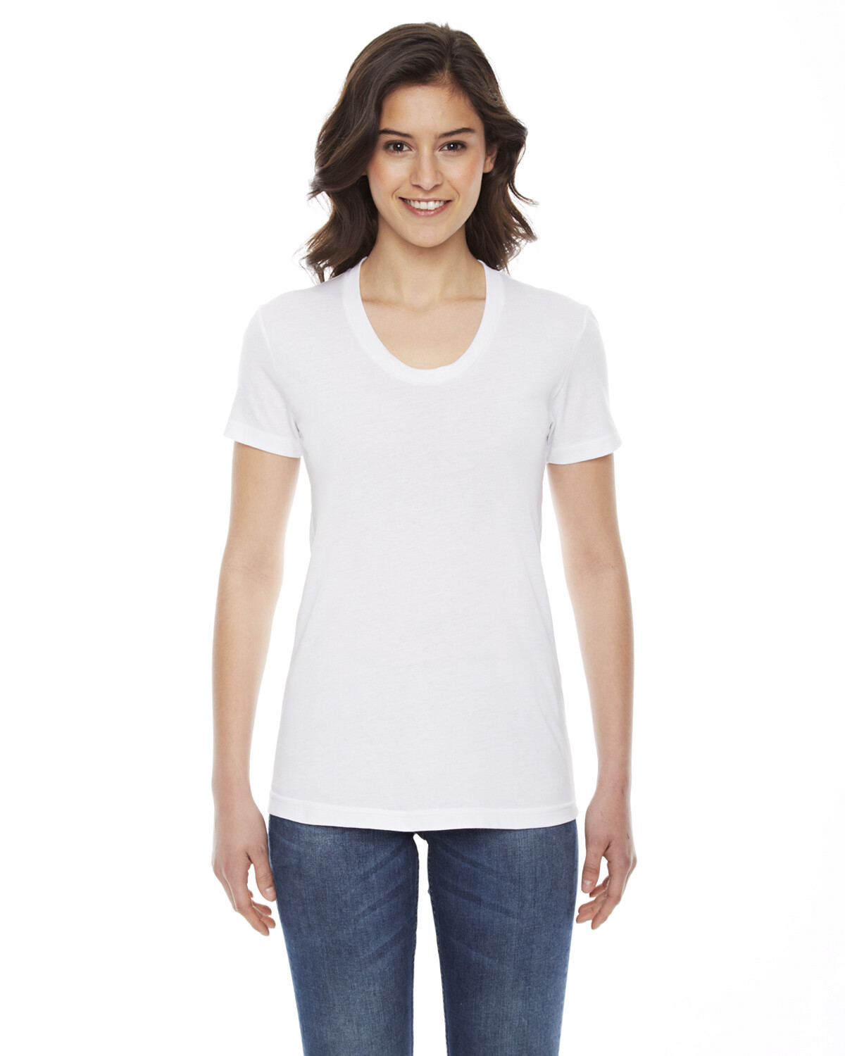 American Apparel Ladies’ Poly Cotton Short Sleeve Crewneck T-shirts BB301W SALE!