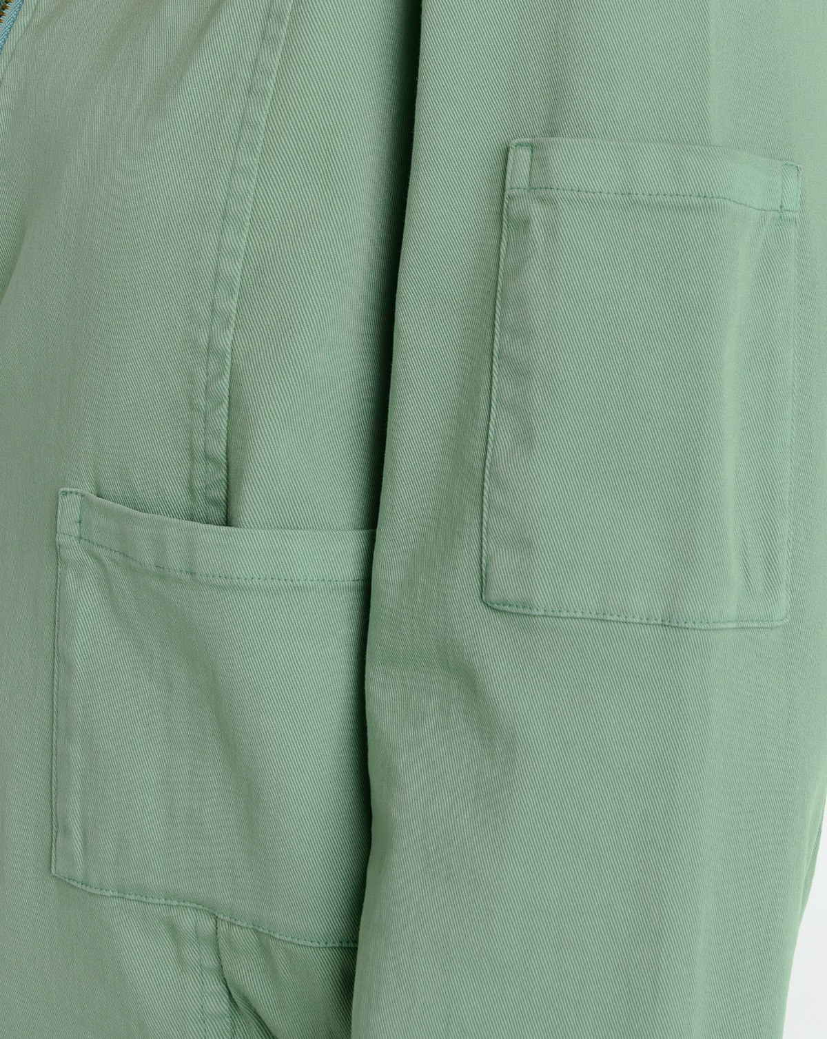 Fresh Produce xs lagoon green $98 stretch cotton Priya pockets zip jacket nwt xs