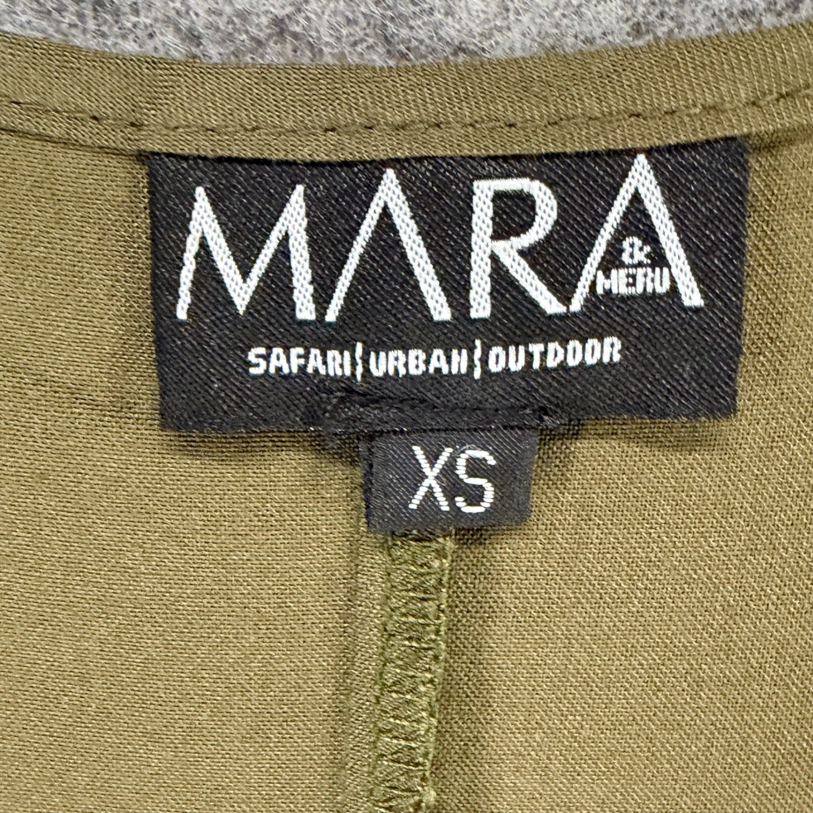 Mara & Meru Safari Lace Up Tank Top Womens XS Olive Green Outdoor Adventure Gorp