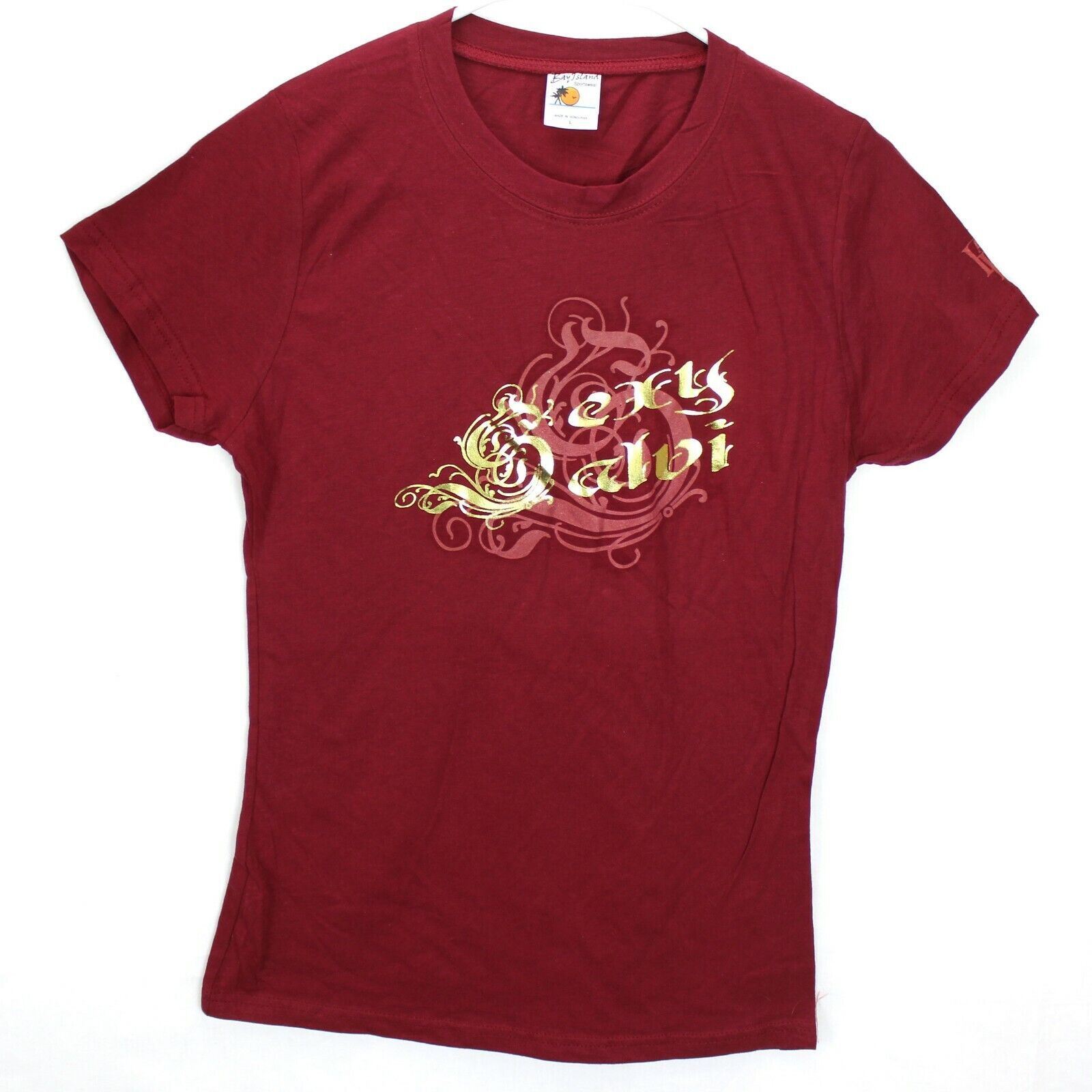 Sexy Salvi Latin Lingo Burgundy Womens T Size L El Salvadorean Salvador New