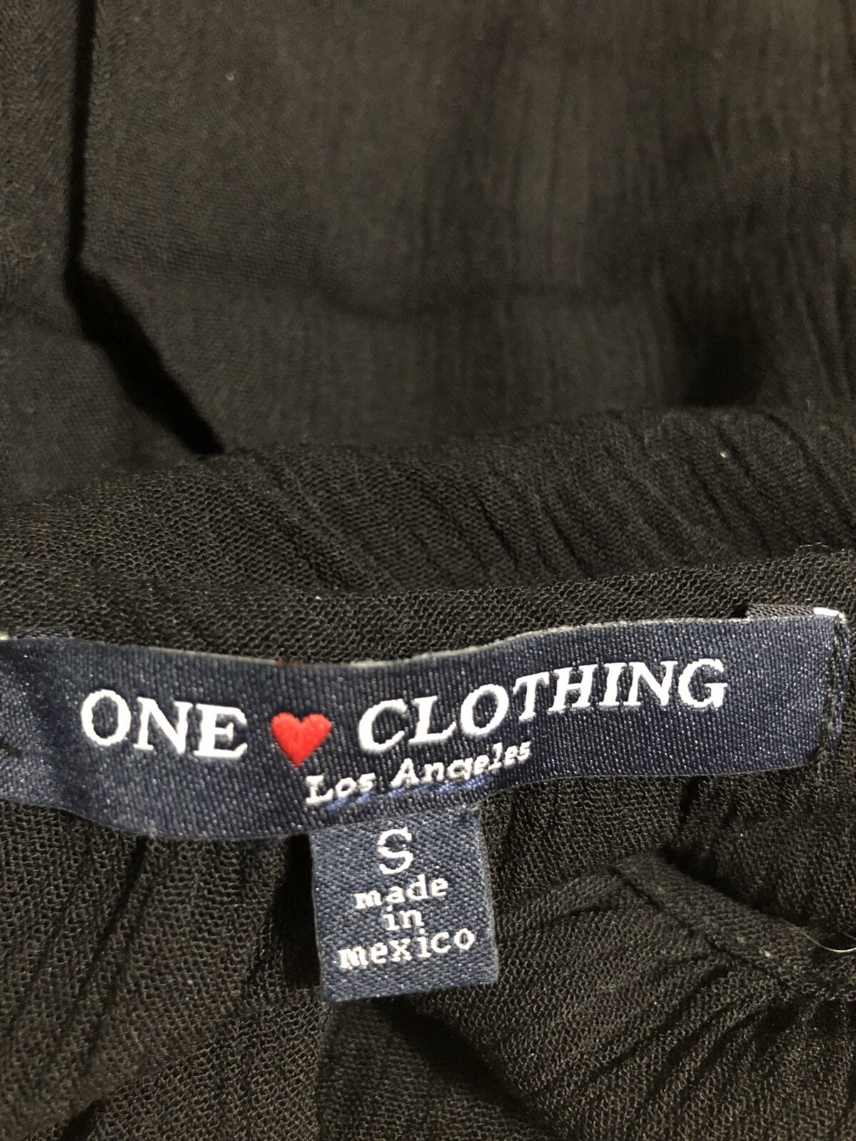 ONE LOVE CLOTHING Los Angeles Womens Cold Shoulder Top – Rayon – Black – Size S