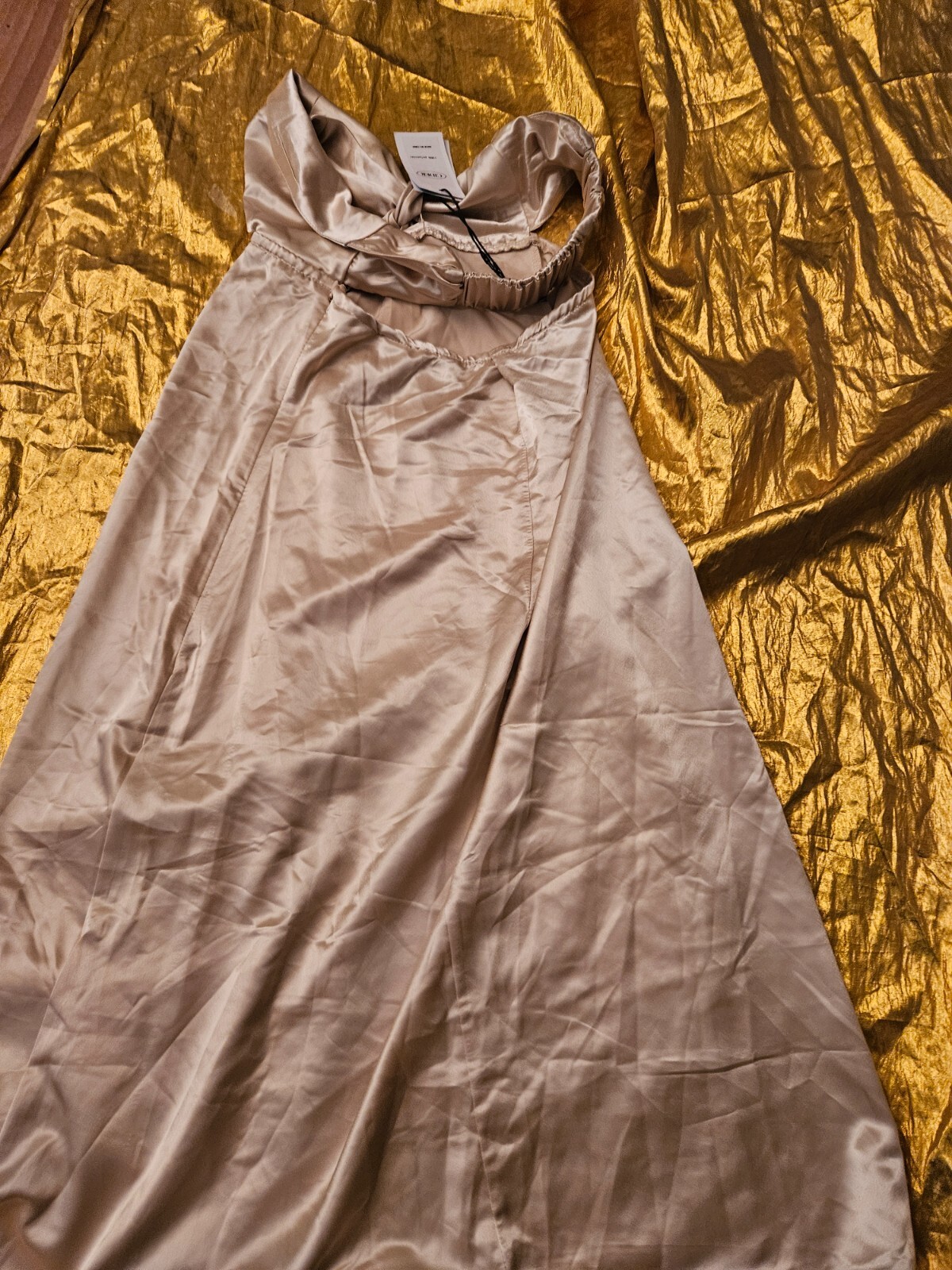 NEW CIDER brand GOLD GOLDEN DRESS – SIZE Women’s Women S SMALL (30 Inches Long)