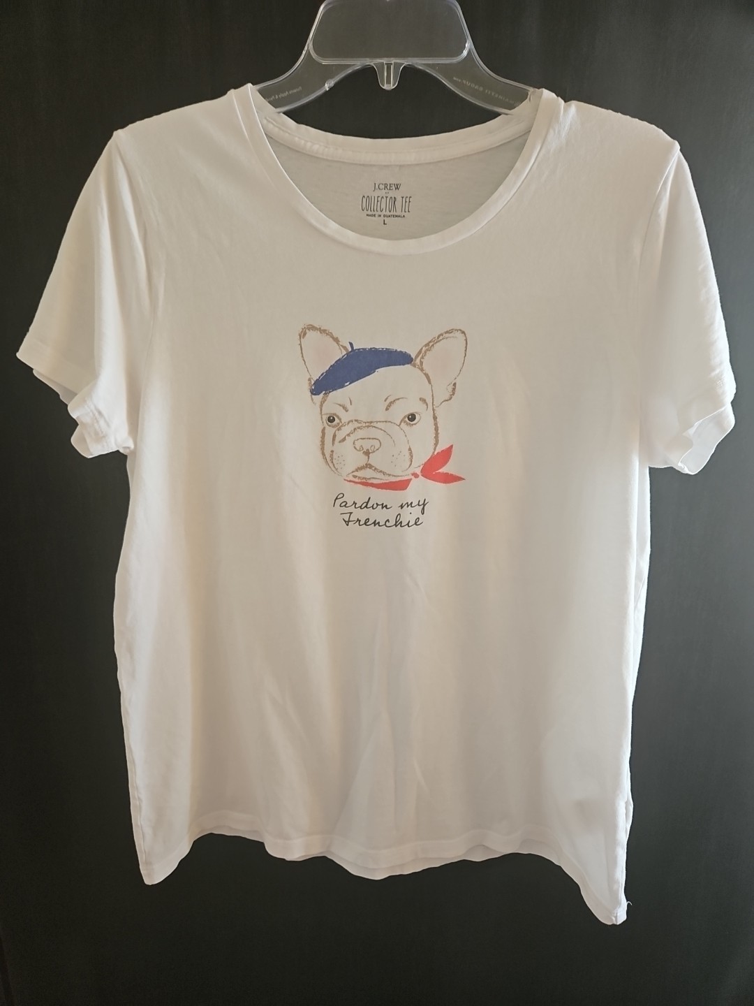 J. Crew Factory Women’s “Pardon My Frenchie” Collector’s T Shirt Size Large