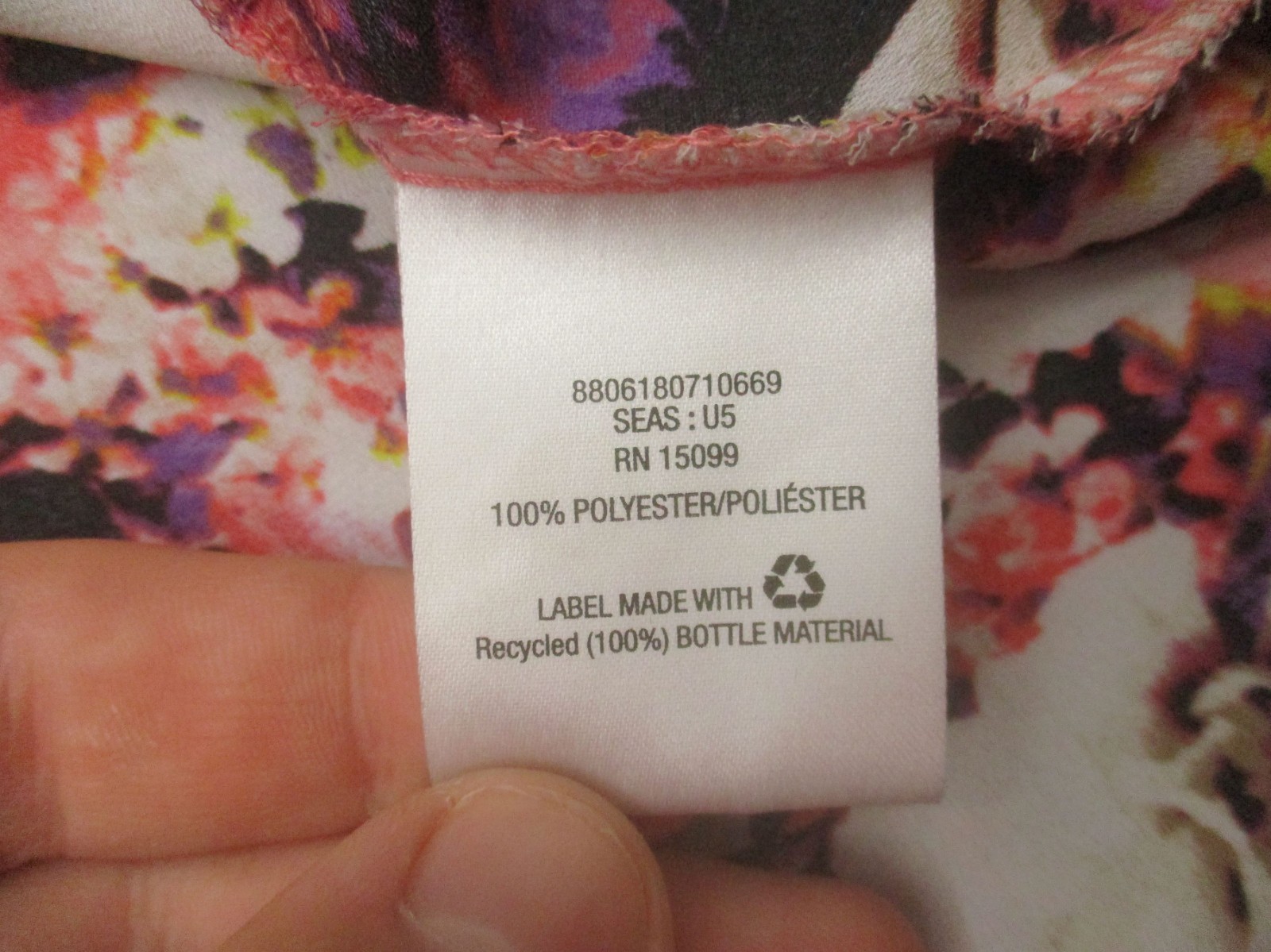 Covington Size M Womens Multicolor Floral Short Sleeve V Neck Buttons Blouse 551