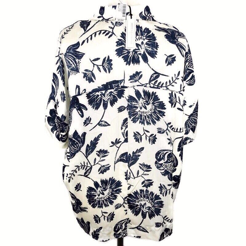 Next Blouse Shirt Collection Luxe Size UK 6 Oversized Women’s Floral Rabbit Look