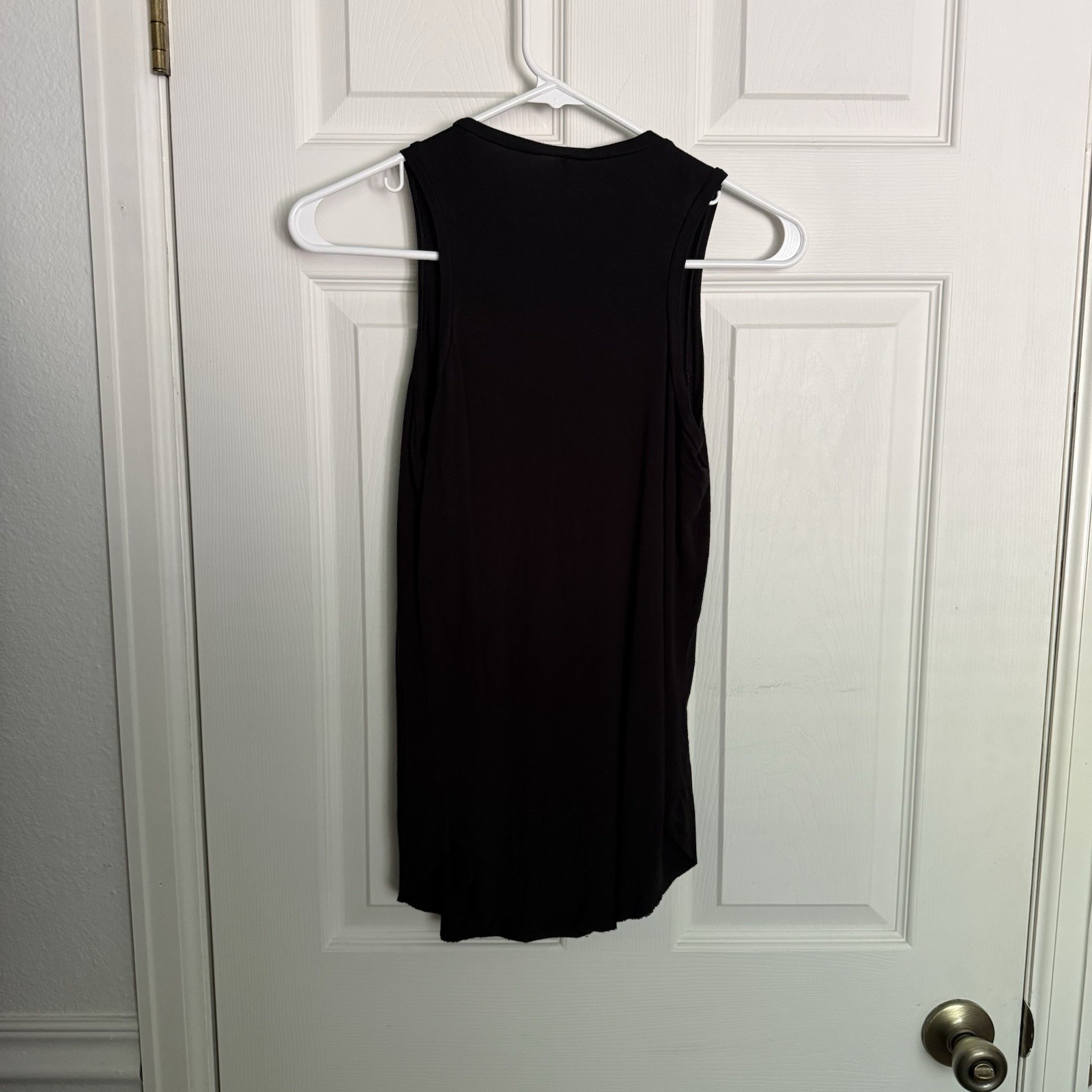Ovate Black Bamboo Jersey Tank Top Women’s Small