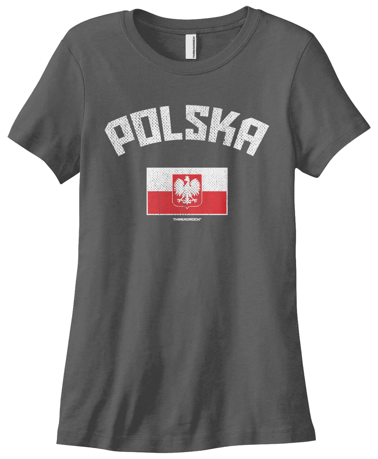 Threadrock Women’s Polska Polish Flag T-shirt Poland Pride