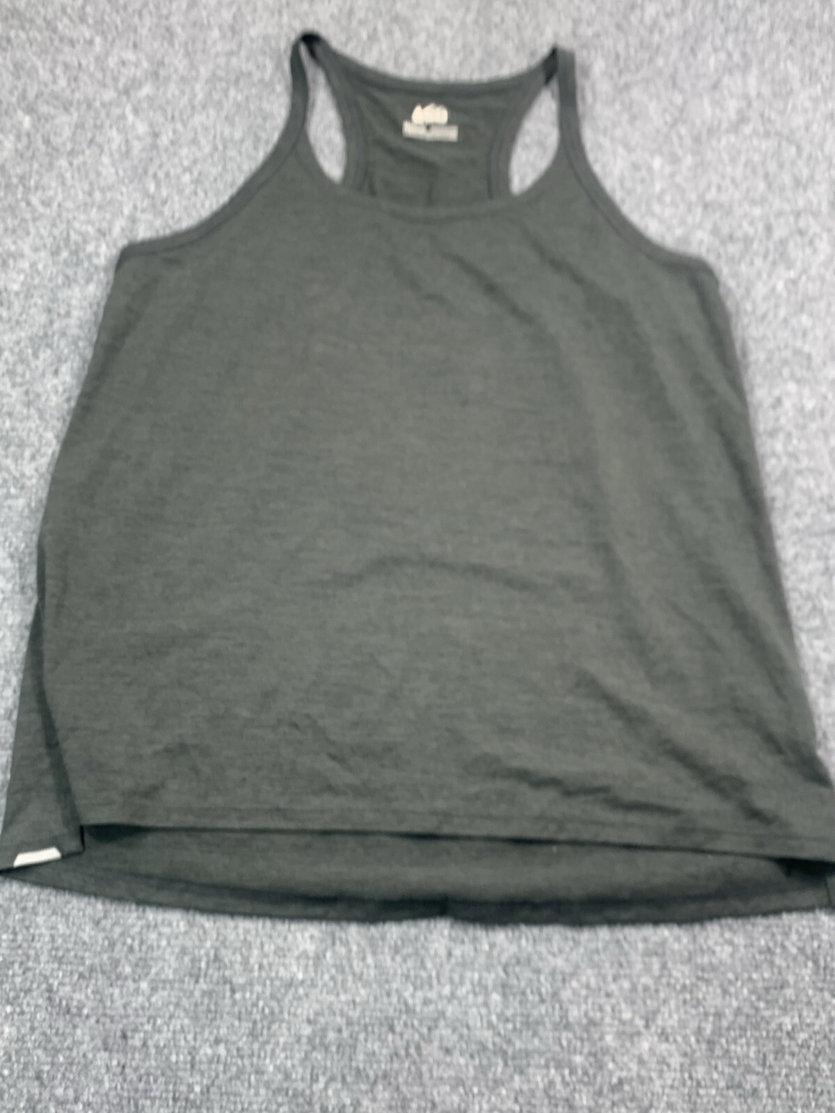 REI Shirt Womens Medium Sleeveless Racerback Outdoor Active Casual Gray
