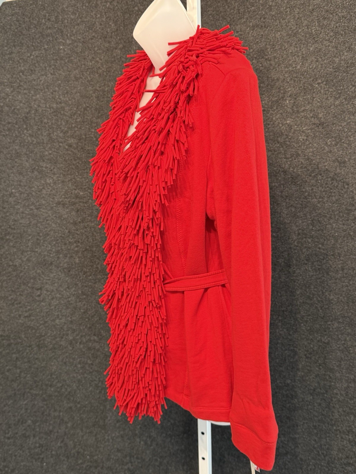 Ruby Rd. Red Fringe Fun Top Size Small NWT