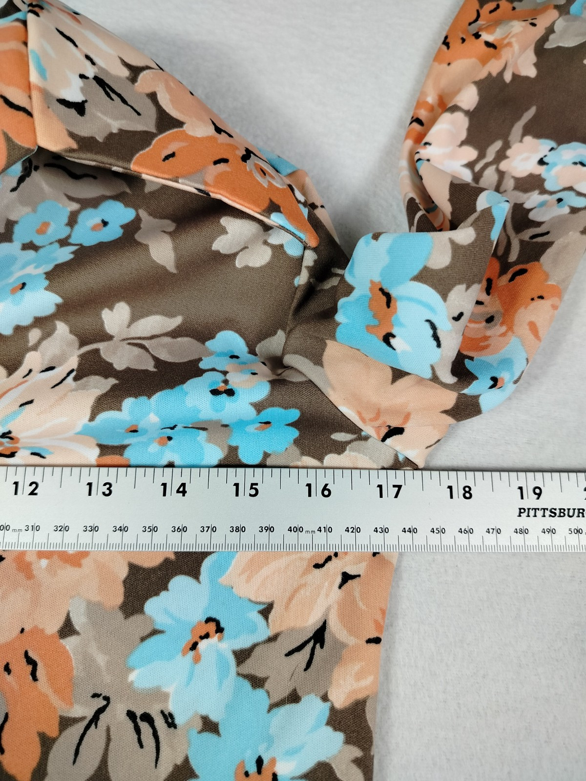 KMART Button Down Shirt Woman’s Size 7/8 Multicolor Vintage 70s Floral Bloomcore