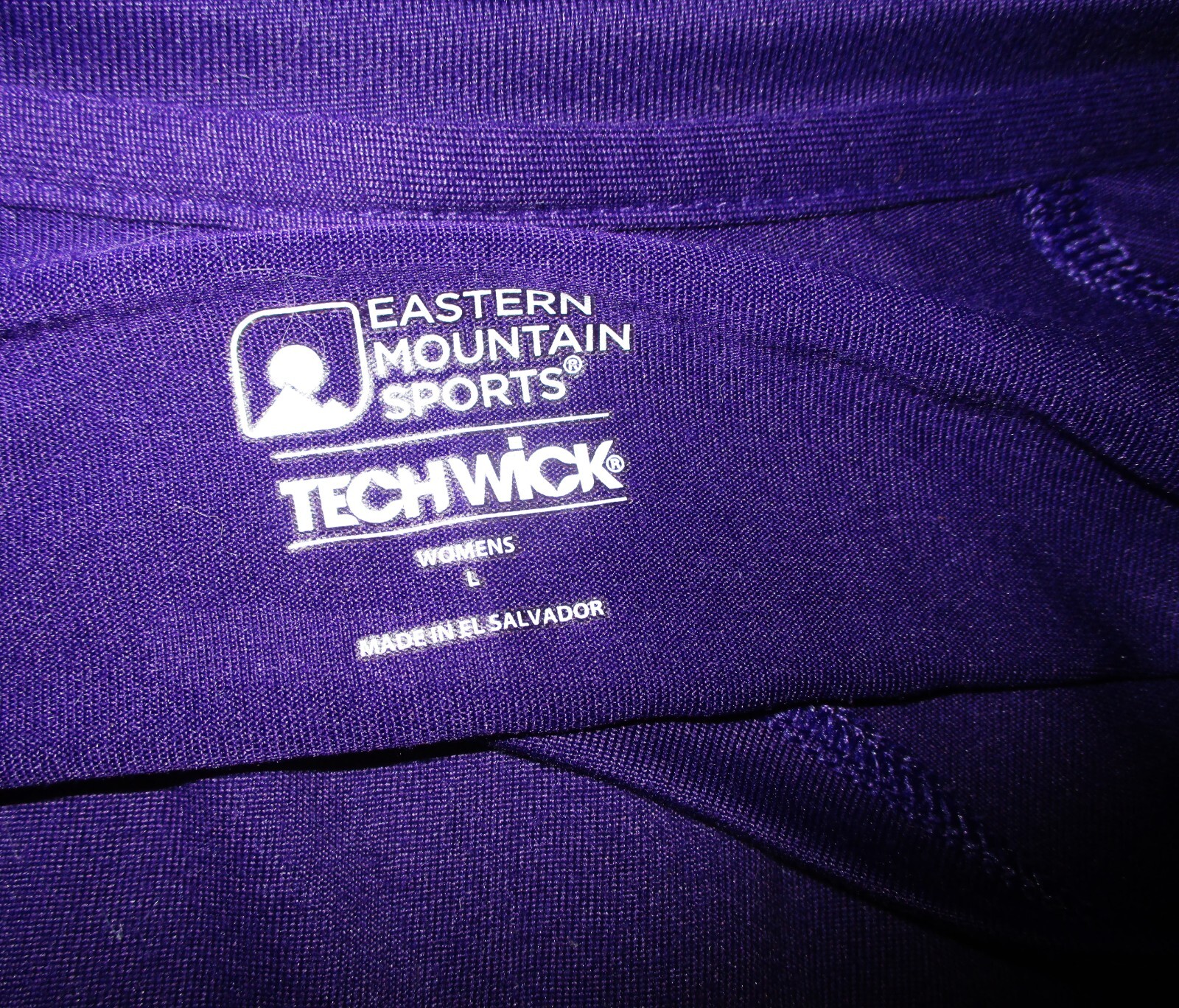 EASTERN MOUNTAN Sports Purple Long Sleeve Top Size L