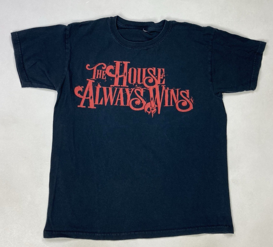 Universal Studios Halloween Horror Nights House Always Wins T-shirt Women Small
