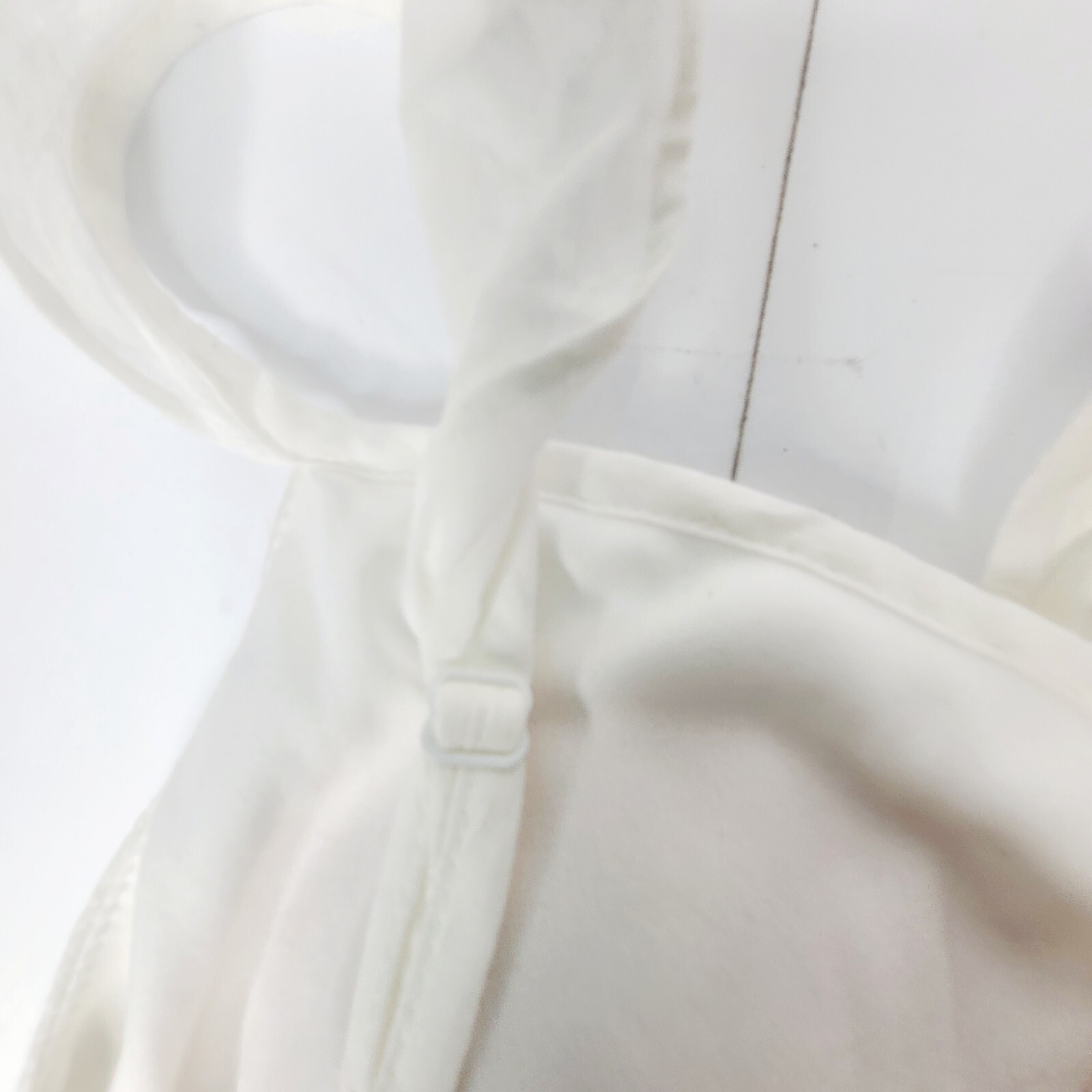Candie’s Womens SZ L Tie-Front Ruffle Strap White Eyelet Babydoll Top New w Tag