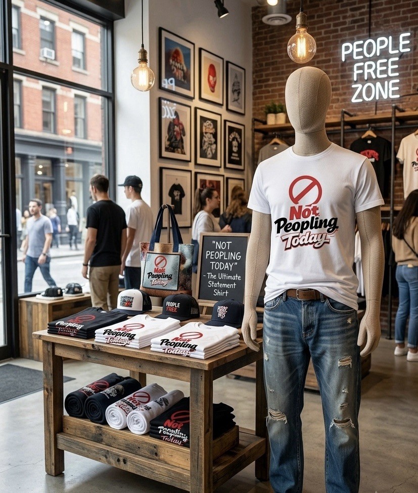 People Collection T shirt-Not Peopling Today