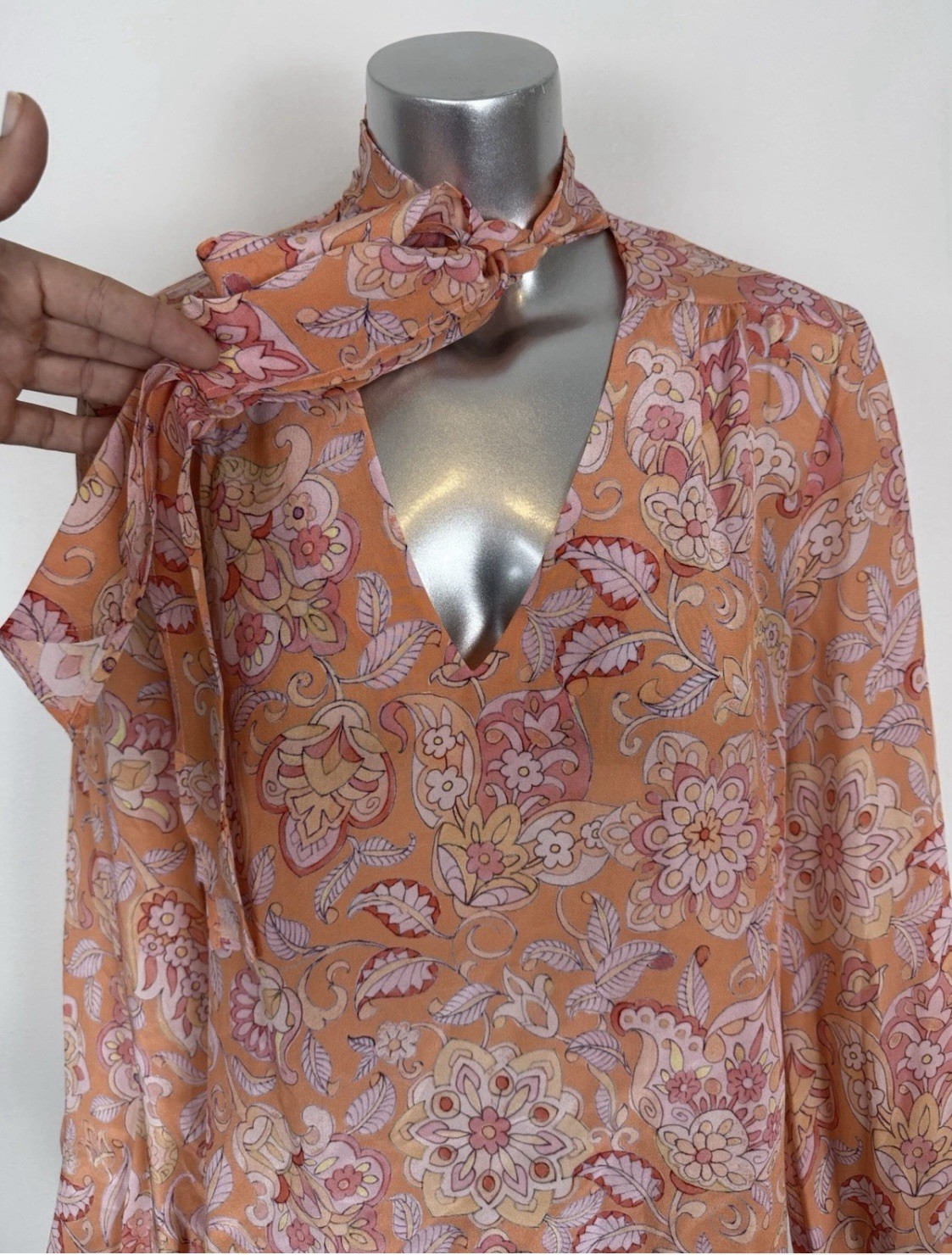 RIXO London Silk Blouse – Medium