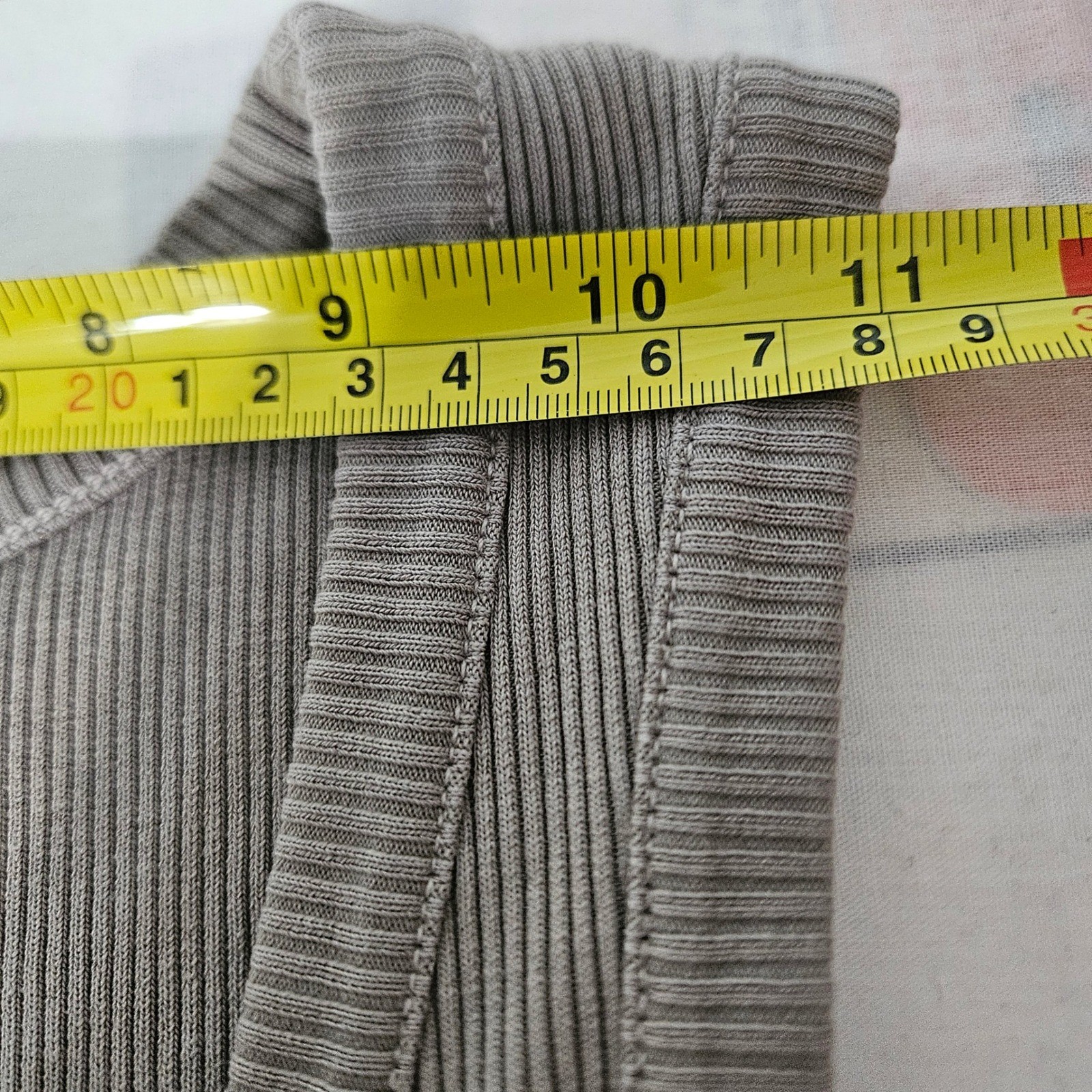 AGOLDE Poppy Tank Top Womens M Taupe Ribbed Organic Cotton Stretch Hippie Earthy
