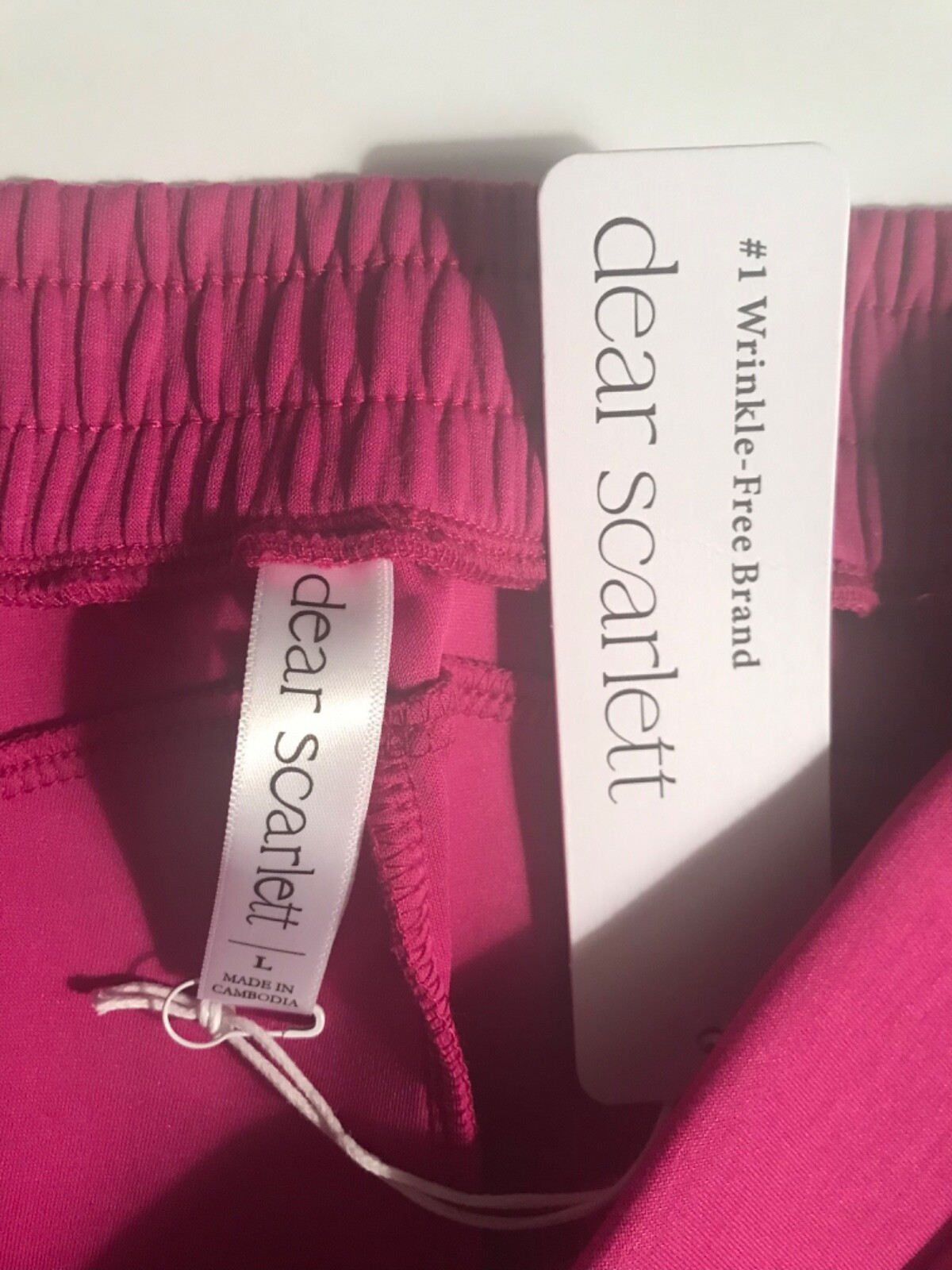 Dear Scarlett Hamptons Loungewear Top and Pants Travel Set Magenta Women’s Large