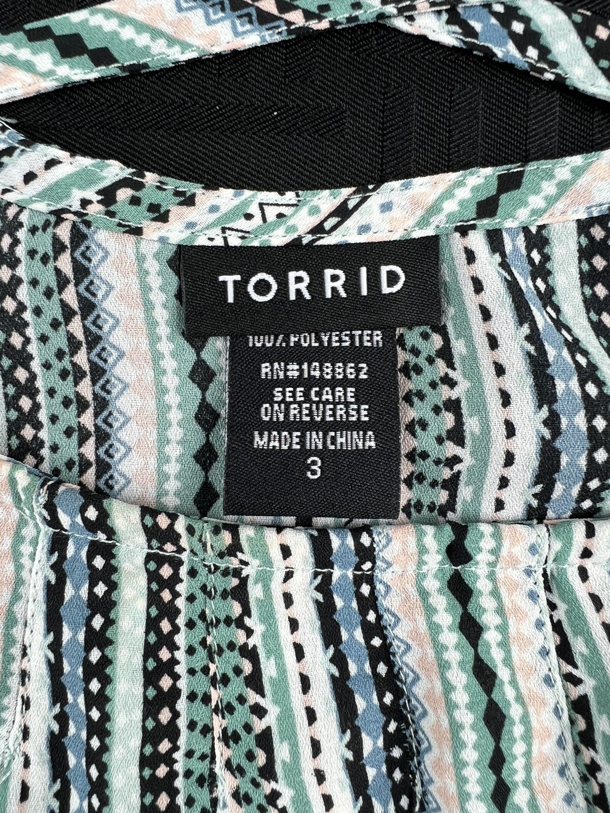 Torrid 3 Womens 3XL Multicolor Stripe Georgette Sleeveless Flowy Boho Cami Top