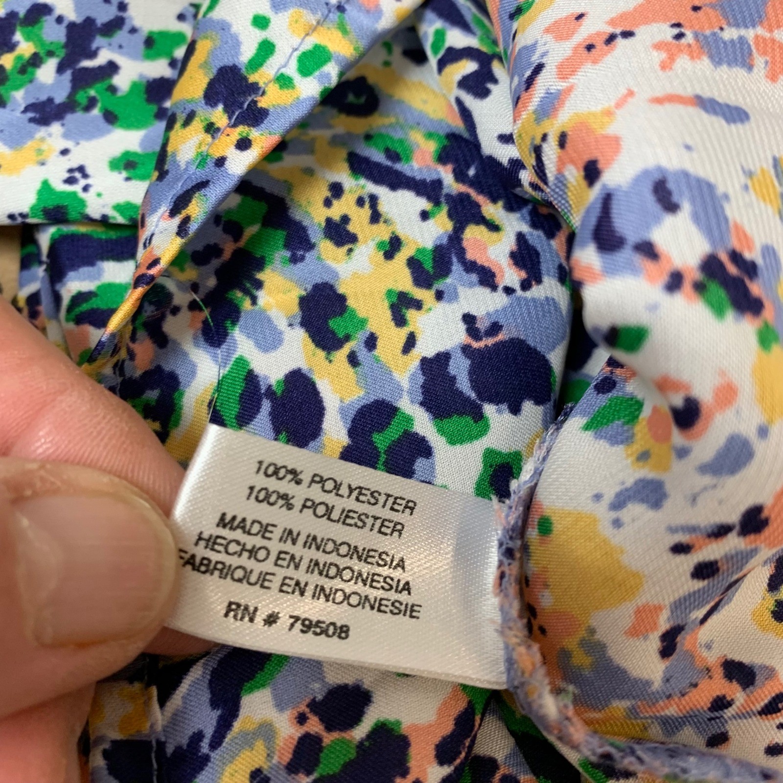 Violet & Claire Blouse Womens Small Multi Color Excellent Cap Sleeve Abstract