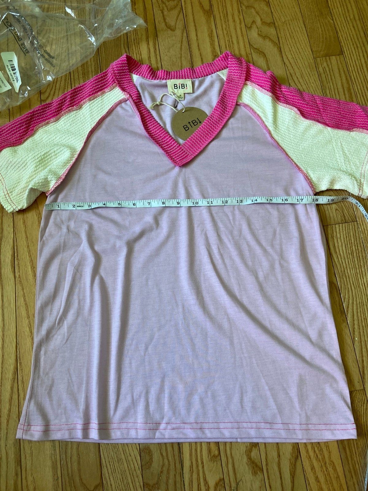Bibi Top BIBI tshirt purple shirt short sleeve NEW tags t-shirt womens small nwt