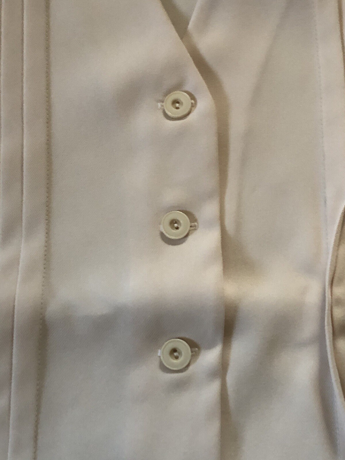 VTG Family Fashion By Avon Top/ Jacket Long Sleeve Button Up Ivory Size 13/14new