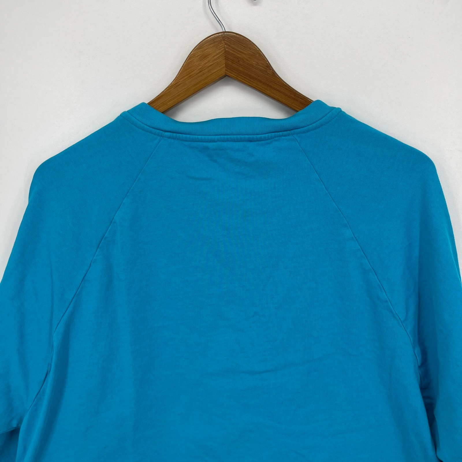 American Vintage Long Sleeve T-Shirt Women’s Size L Blue 100% Cotton Cropped