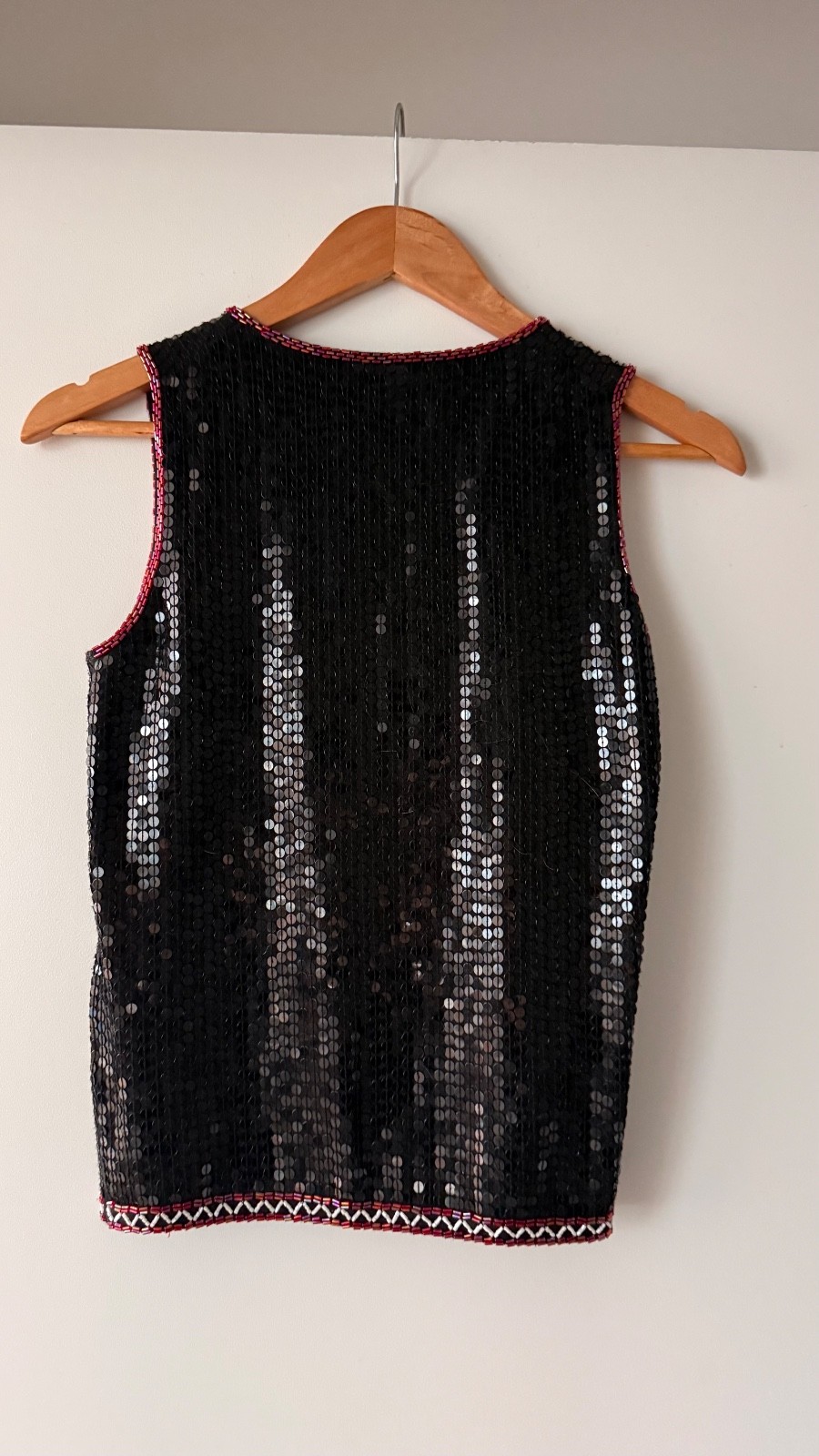 Plein Sud Jeanius Vintage Sequins Giants French Top XS