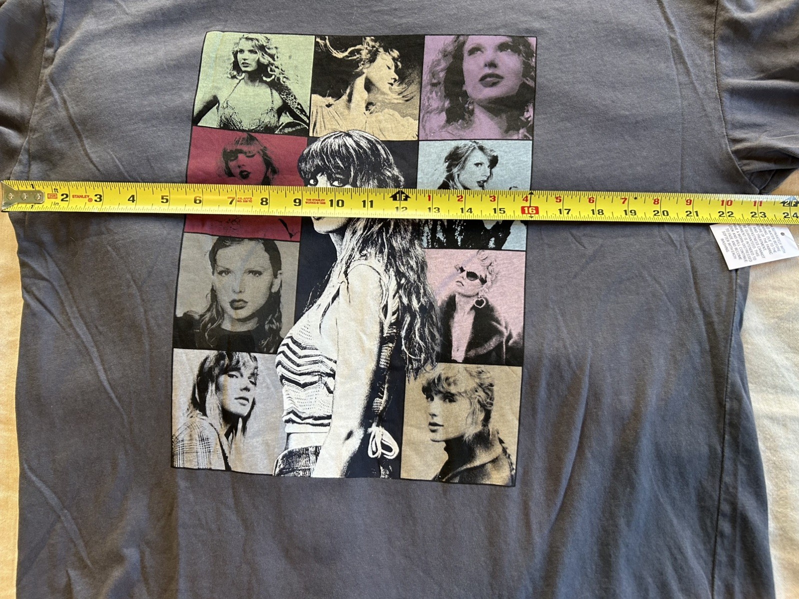 TAYLOR SWIFT The Eras Tour T-Shirt NWT Medium Mineral Wash Gray Tee RARE MERCH