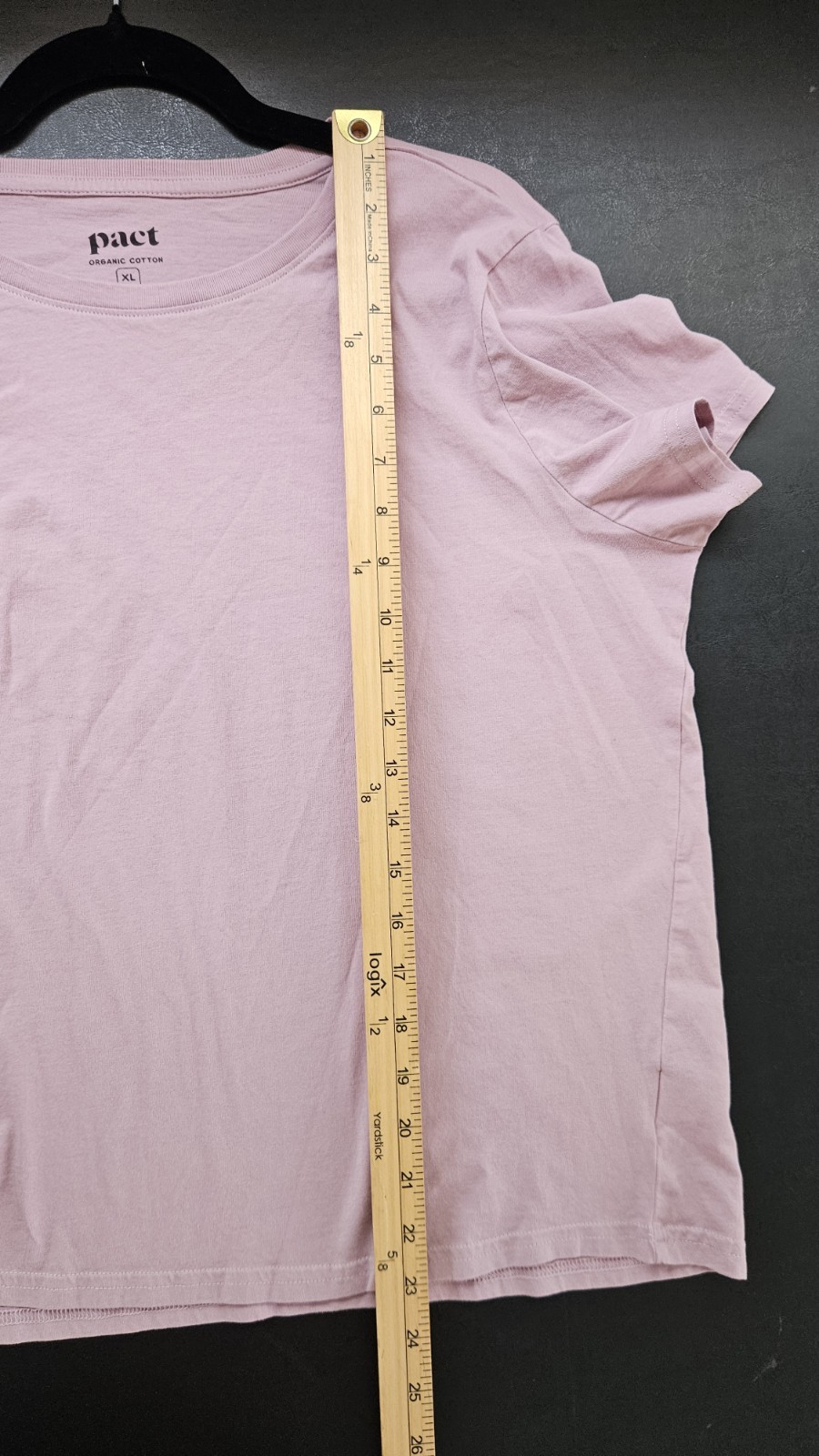 Pact Women’s Softspun Crew Neck Tee XL Mauve Soft Comfortable Top