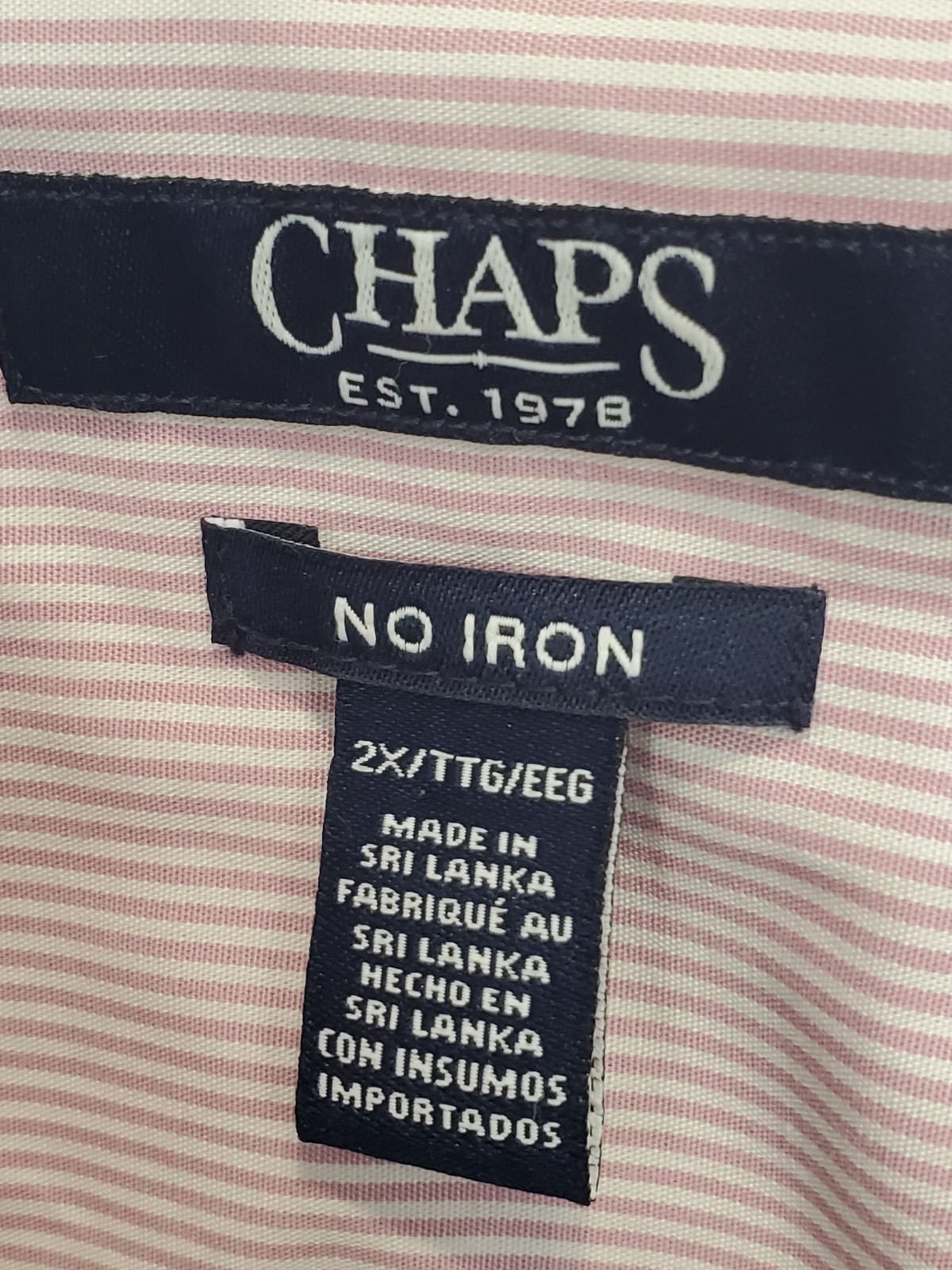 Chaps No Iron Green/Purple Disty Floral Flip-Cuff Button-Up Shirt Size 2X