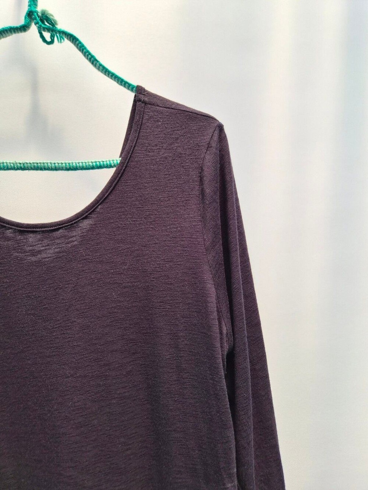 Dolan Black Knit Scoop Neck Top L Whimsigoth 90s Grunge Rayon Spandex Minimalist