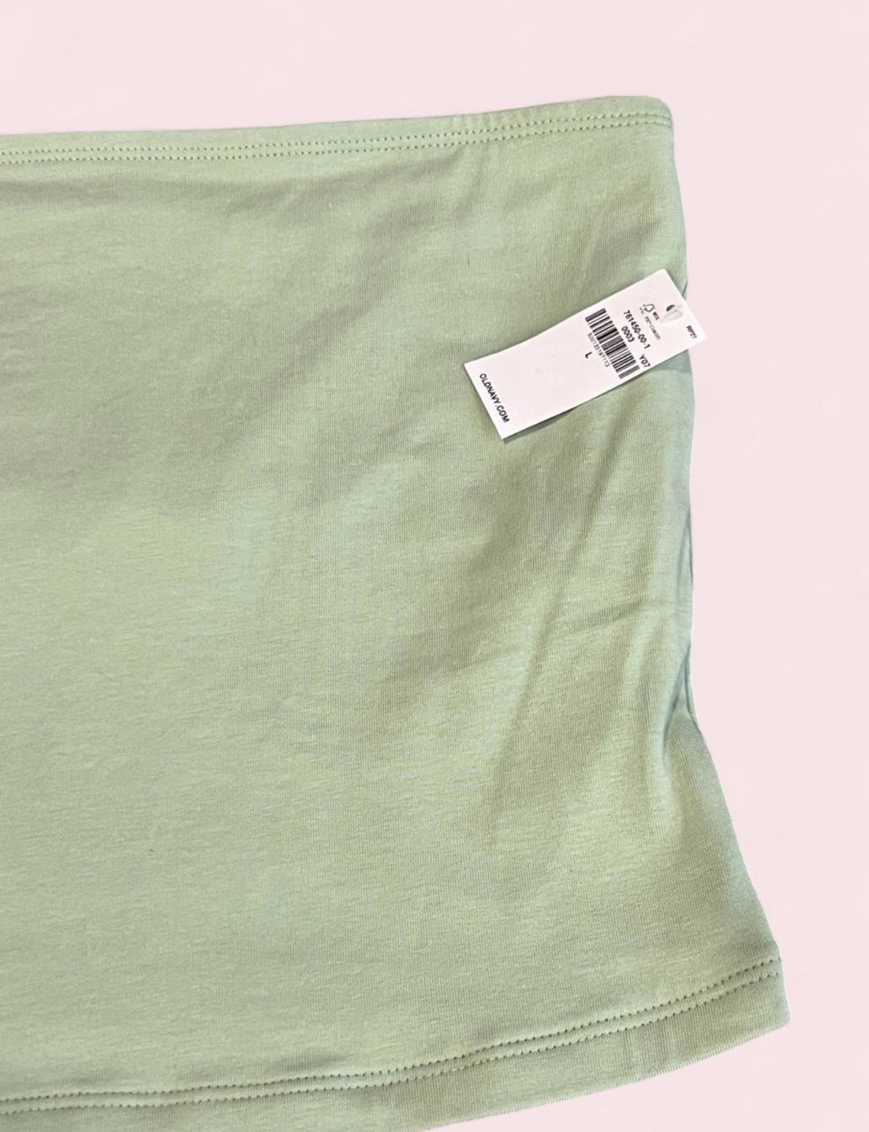 NWT Old Navy Tube Top Size Large Women’s Green Built in Bra Sleeveless Going Out