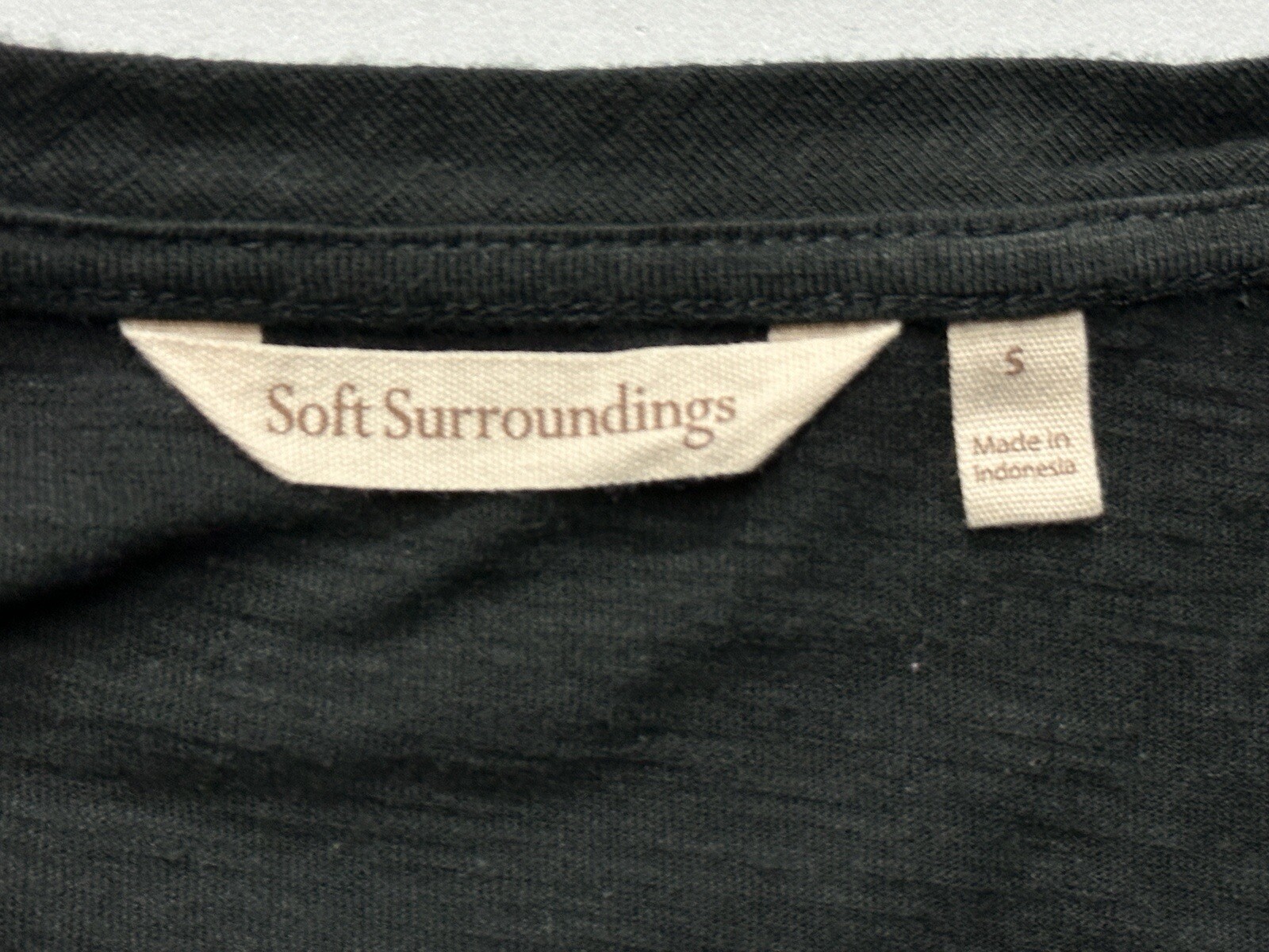 Soft Surroundings Grace Top Layered Chiffon Hem Tunic Size Small H3215