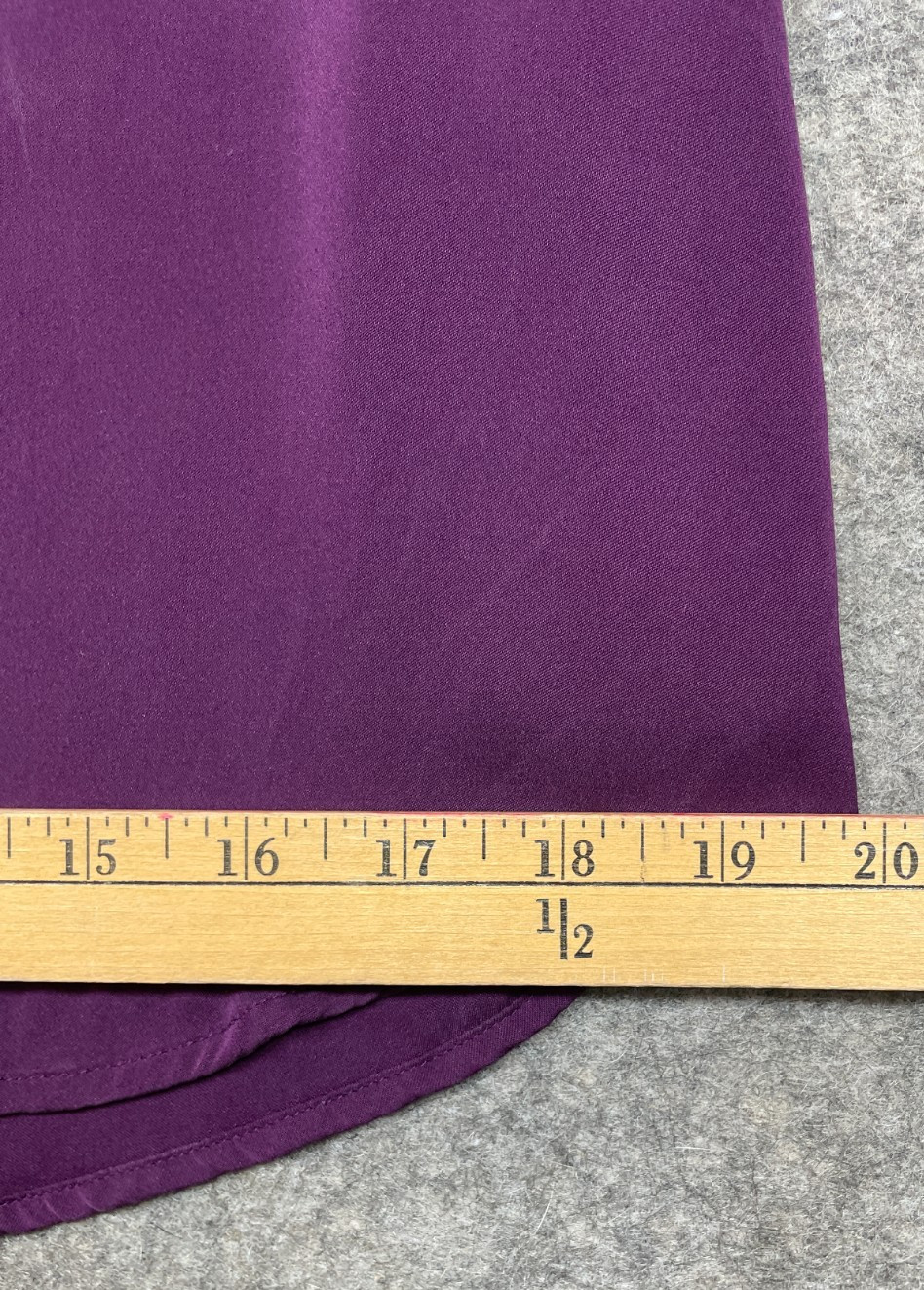 Quince Washable Stretch Silk Tee Womens M Aubergine Purple Blouse Top Minimalist