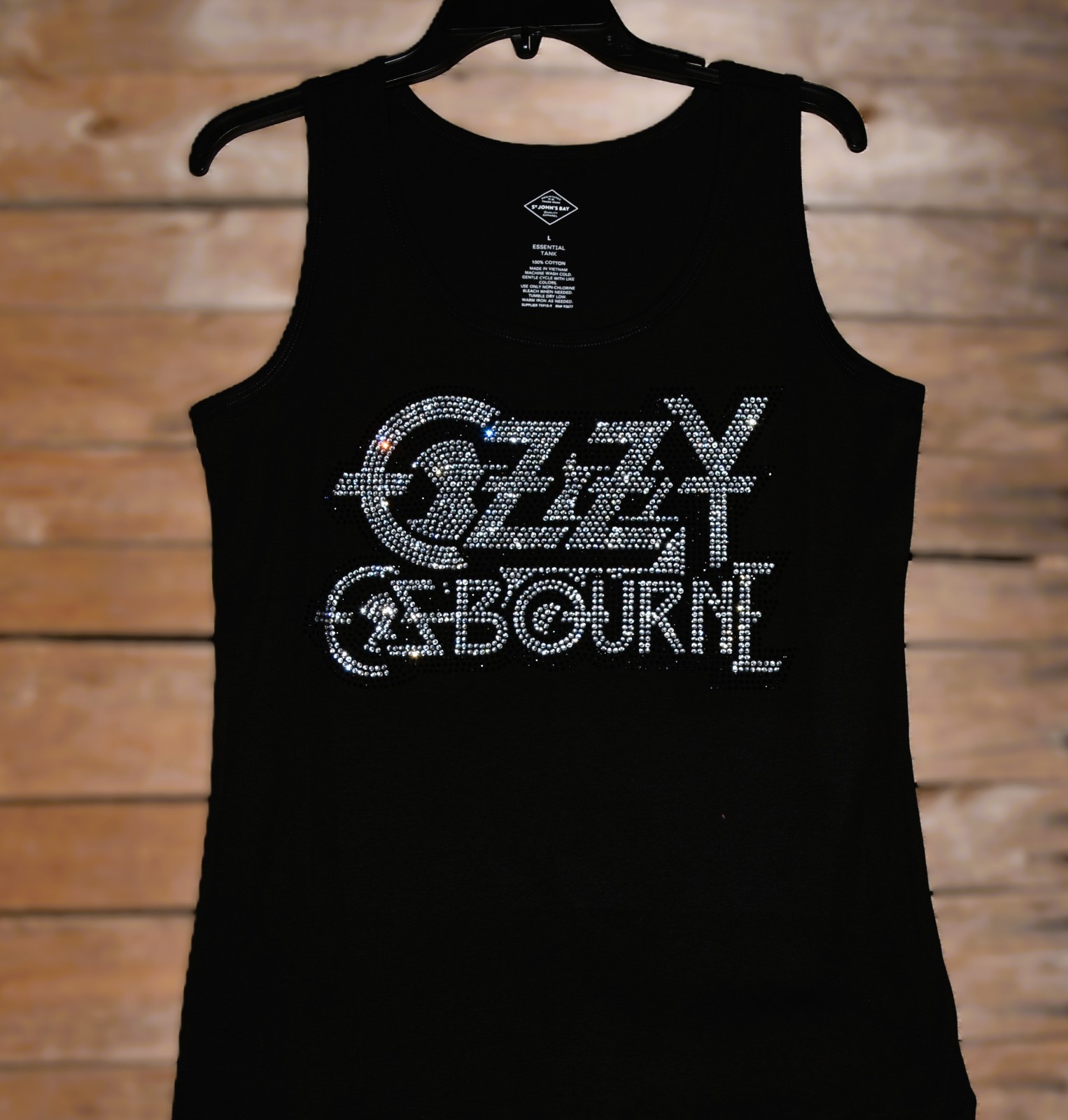 Ozzy Osbourne rhinestone shirt or tank XS S M L XL XXL 1X 2X 3X 4X 5X clear