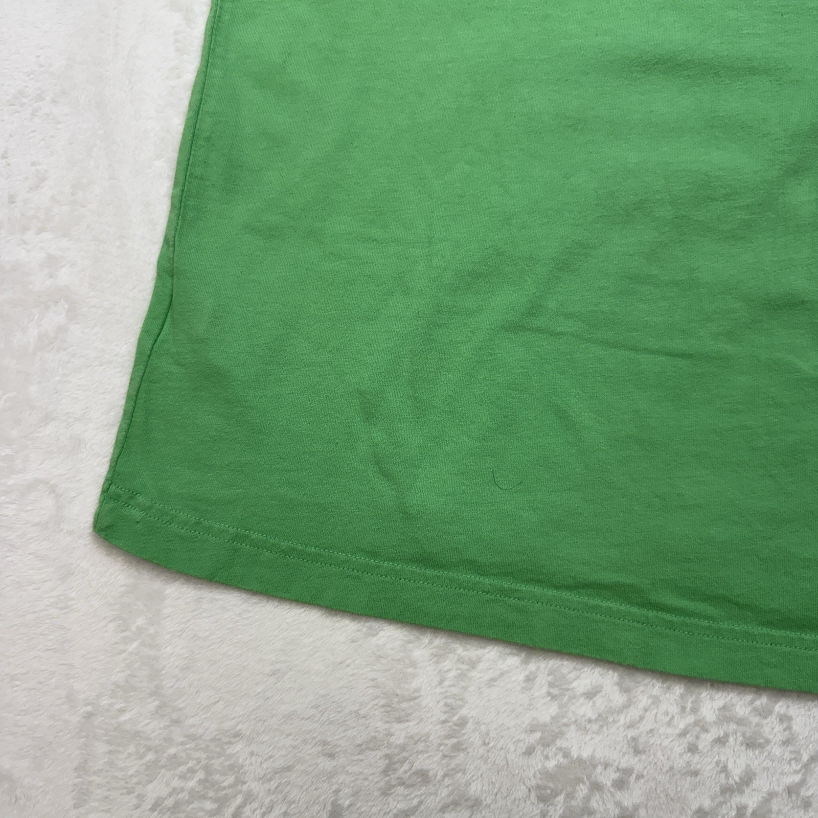 Adidas Originals Trefoil Green Ringer T-Shirt 3 Stripe Sleeve Womens L