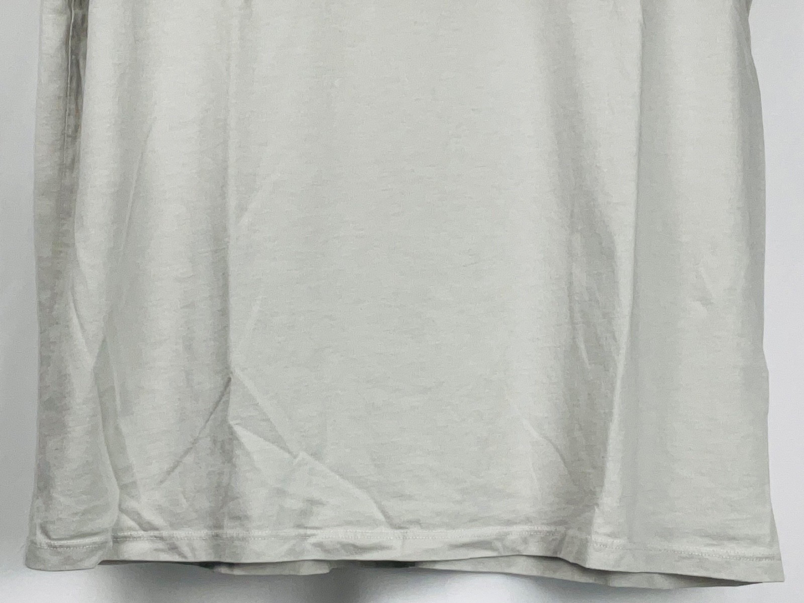 AMERICAN GIANT Silver Gray Women’s Classic V Neck Tee Shirt Supima Cotton – L