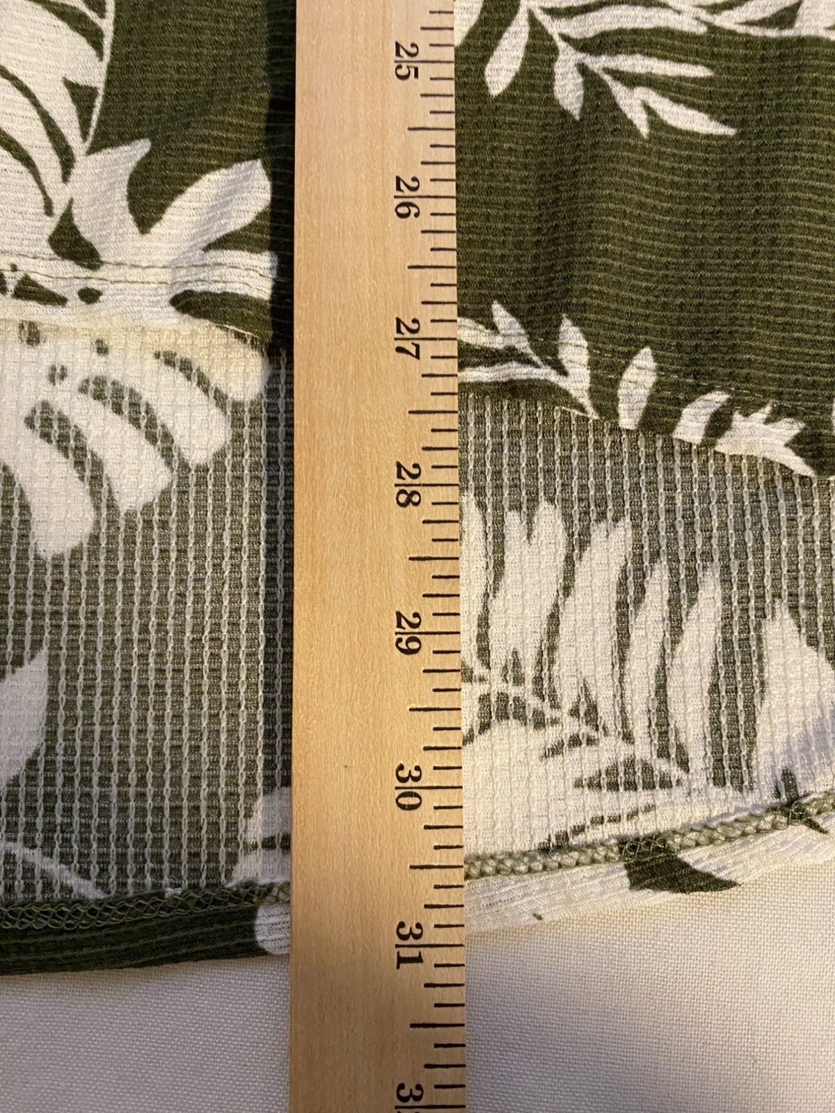 Cure Women’s 1XL Tunic Shell Green Leaf Print Sleeveless Top City Preppy Layer