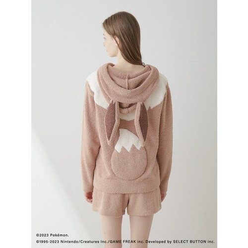 Gelato Pique Pajamas Hoodie and shorts Japan Nintendo Women pokemon Eevee sleep