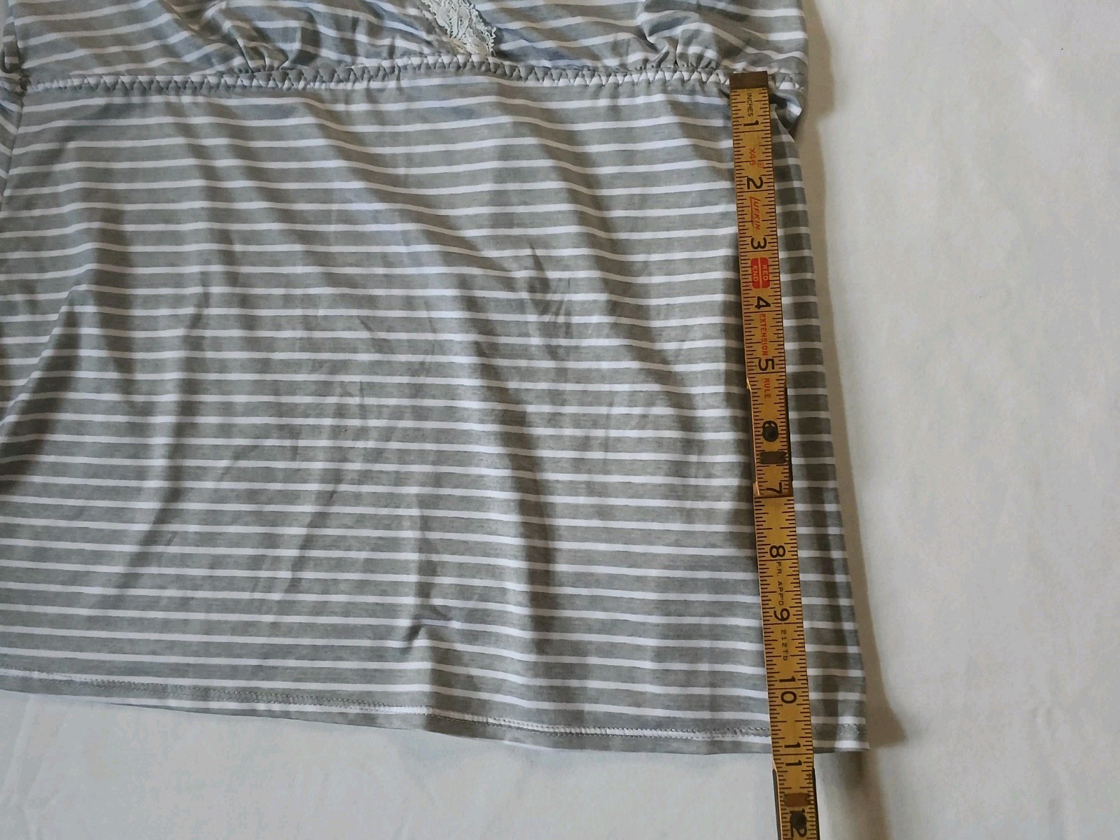 Marilyn Monroe Camisole Black White Striped Spaghetti Strap Lace Bow Size Large