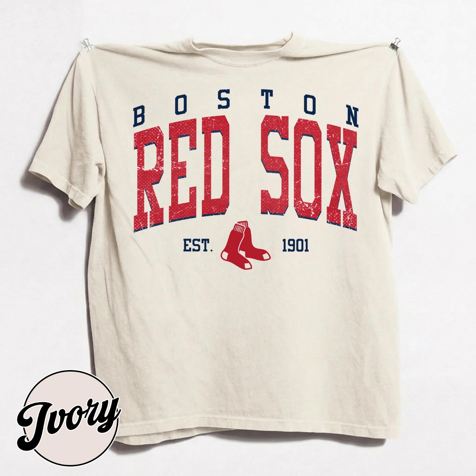Vintage 90s Boston Red Sox Est 1901 Baseball Comfort Color Shirt