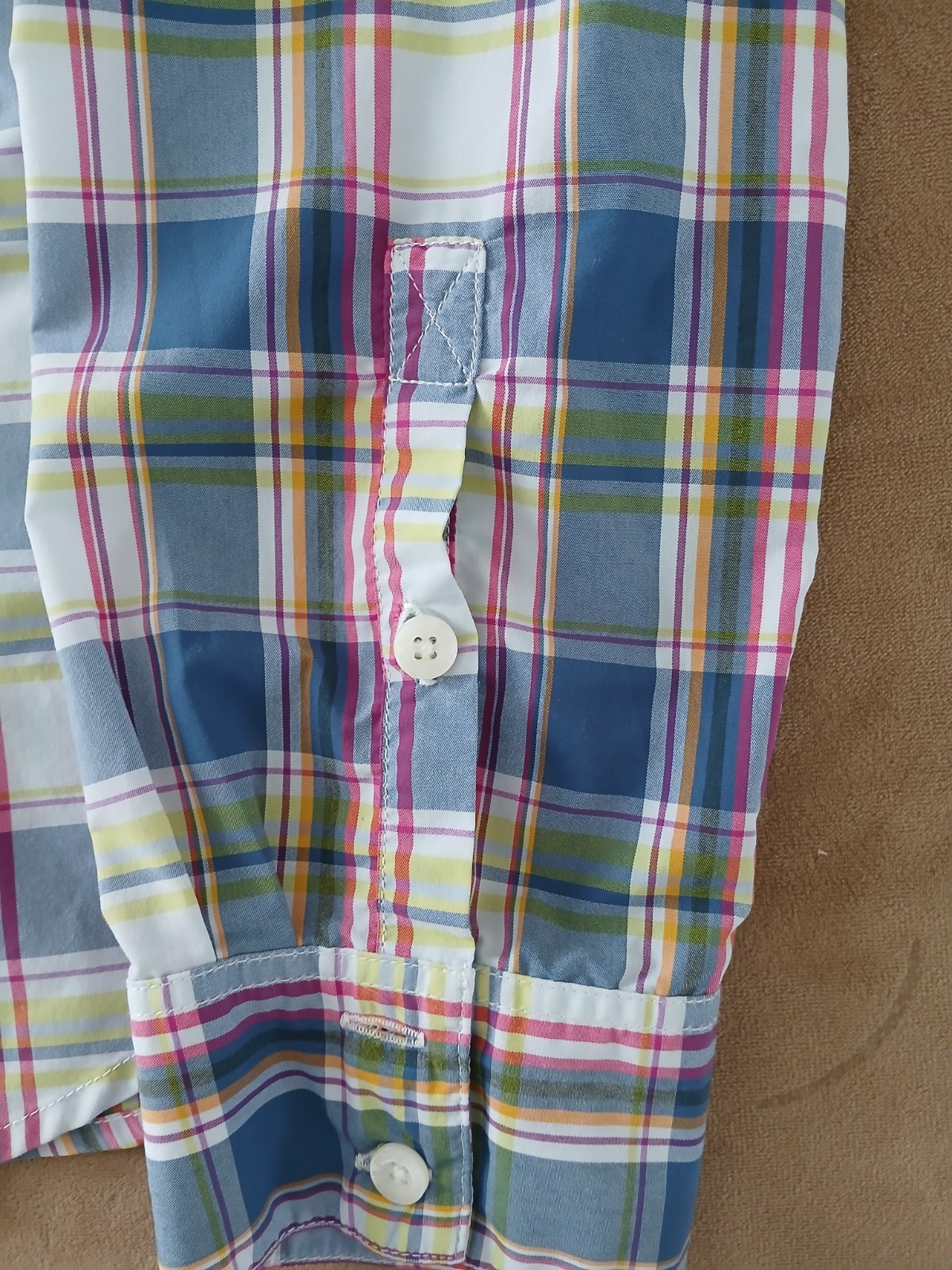 Patagonia Women’s Size 12 Sun Stretch Long Sleeve Button Up Shirt Plaid EUC