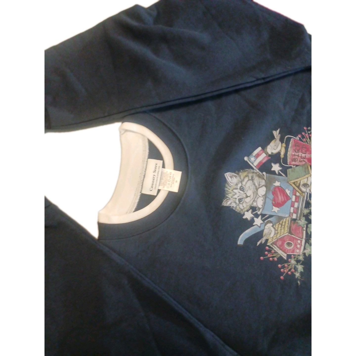 Country Store Top Long Sleeve T-Shirt..size 2x .polyster Cotton .