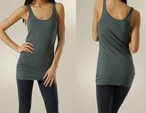 Vintage Juicy Couture Extra Long Layering Tank Top Y2K 2008 NWT Peru – White S