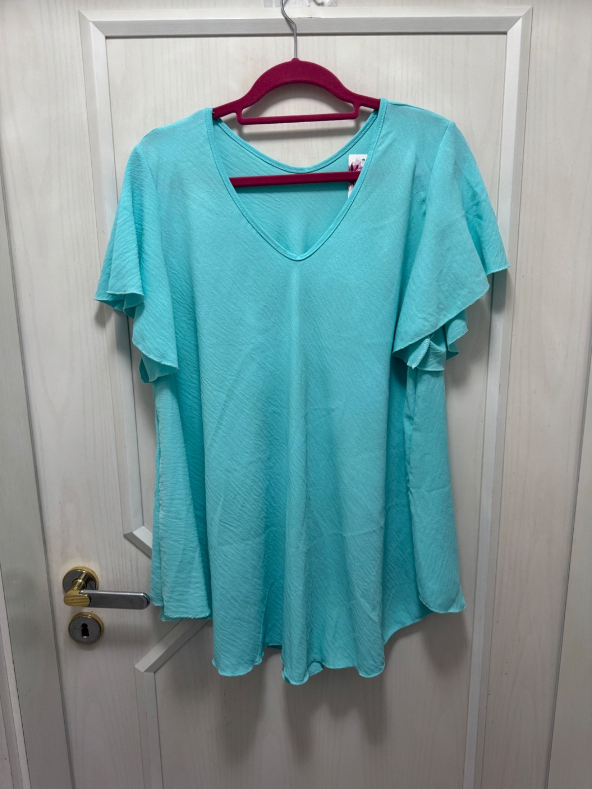 New, blouse shirt “Mint”, VA, wing sleeve, large A-line, 52/54/56
