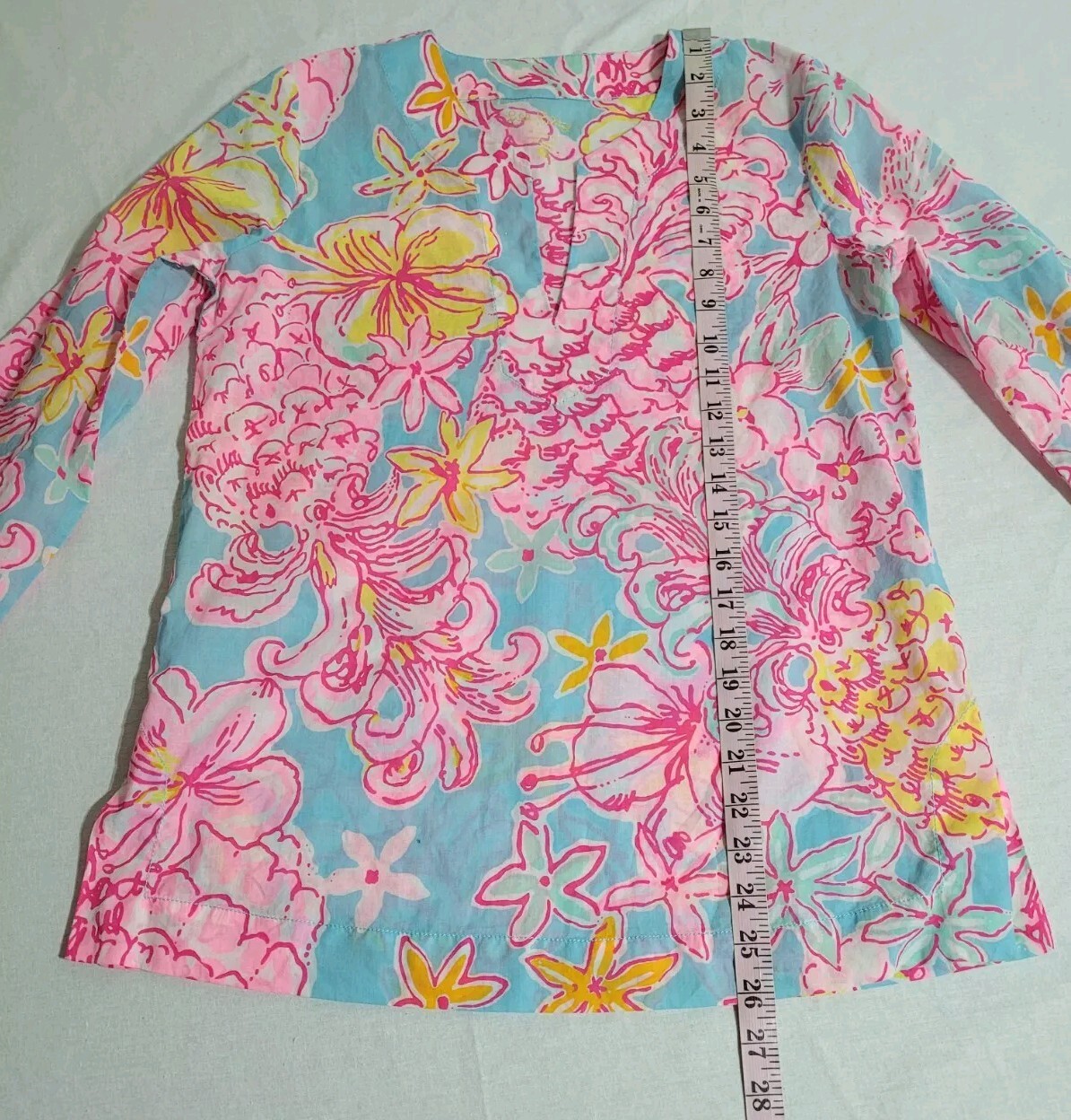Lilly Pulitzer Skipper Popover Breakwater Blue Lolita Women’s Size S Tunic Top
