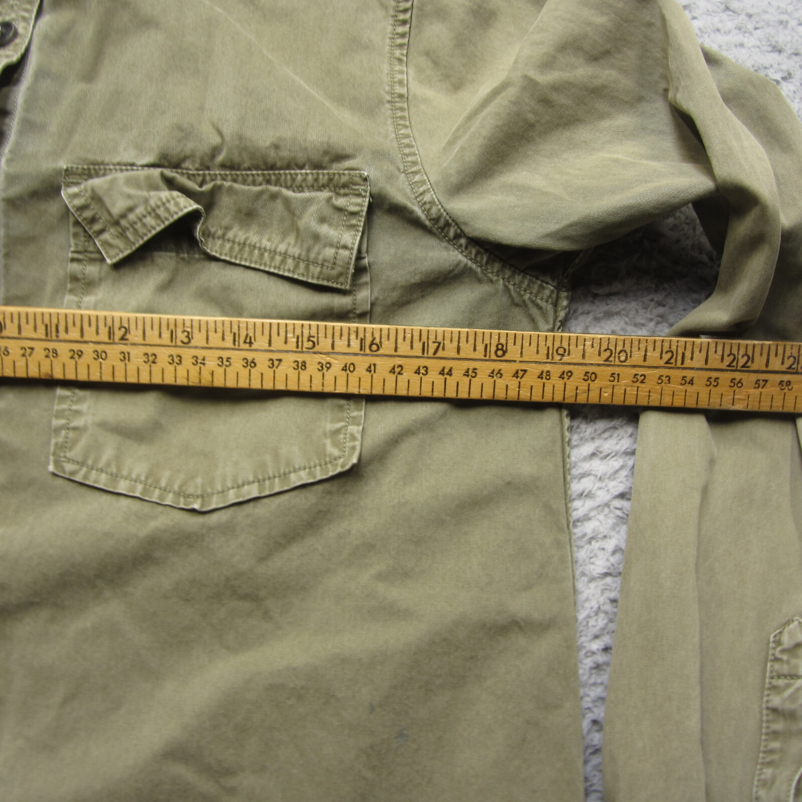 Banana Republic Shirt Womens S Military Button Up Utility Soft Wash Casual
