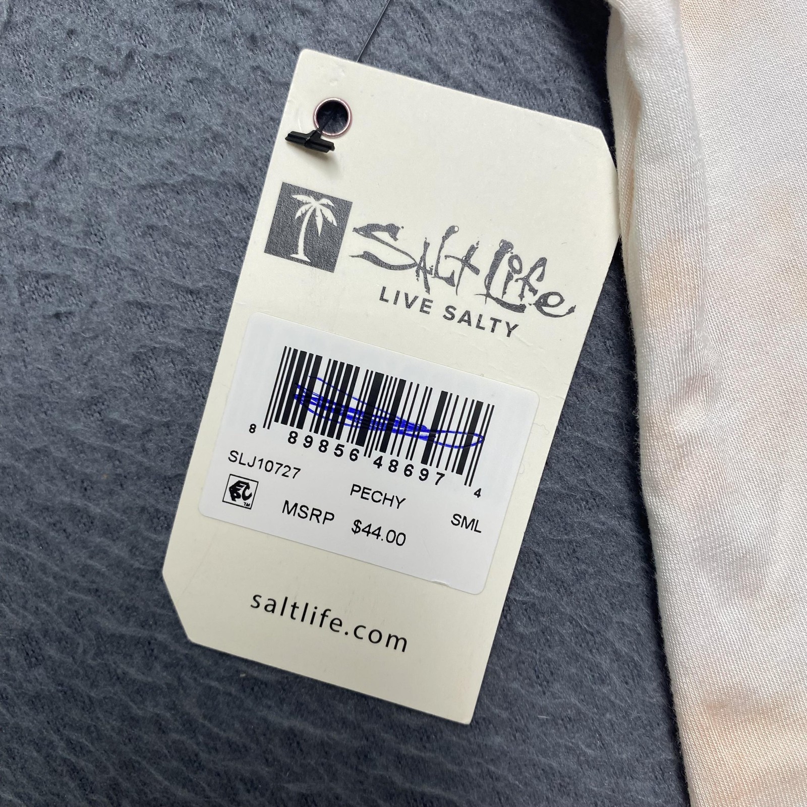 Salt Life Tank Top Womens Small Orange Halter Live Salty Sun Graphic Beach