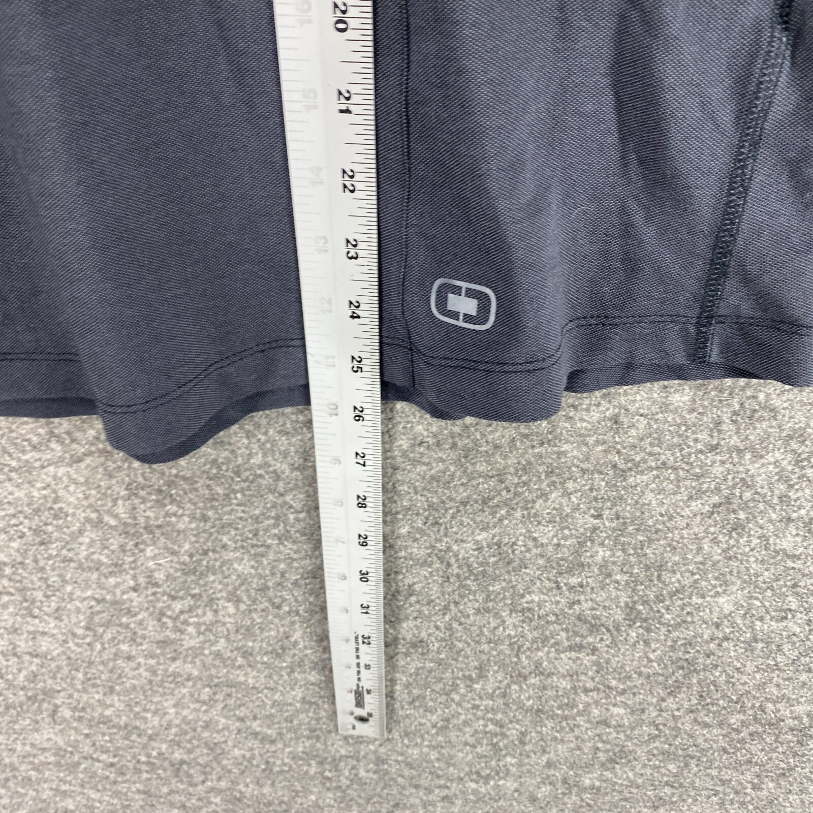 Unbranded Top Women M Gray Collared Short Sleeve Cottton Pullover Casual Blouse