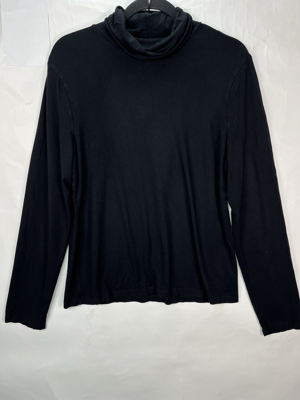 Lauren Ralph Lauren Black Stretch Pullover Long Sleeve Turtle Neck Sz XL Viscose